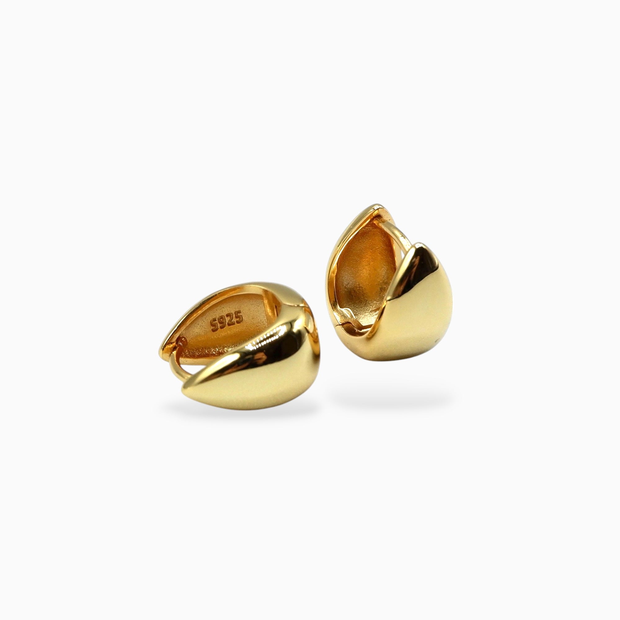 Orecchini goccia bold (argento giallo)