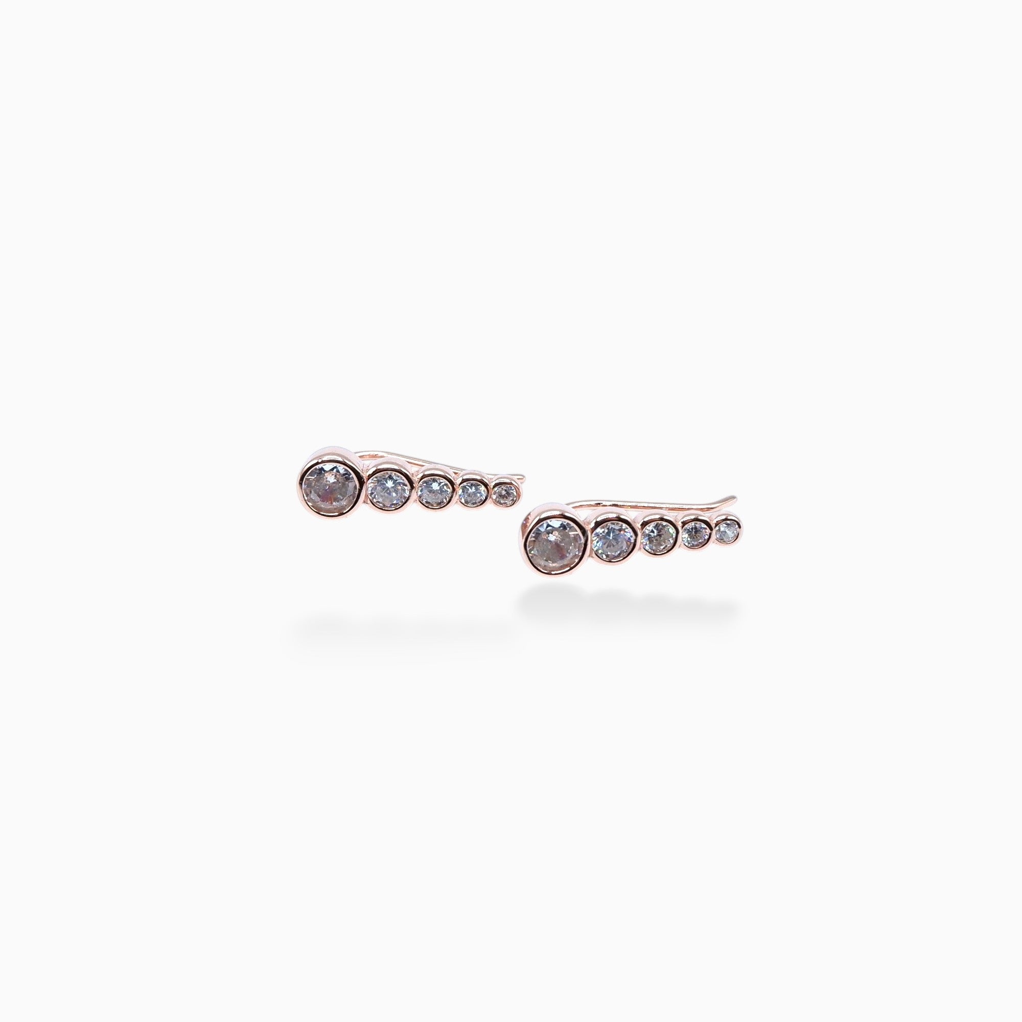 Orecchini Luce piccoli (argento rosè)