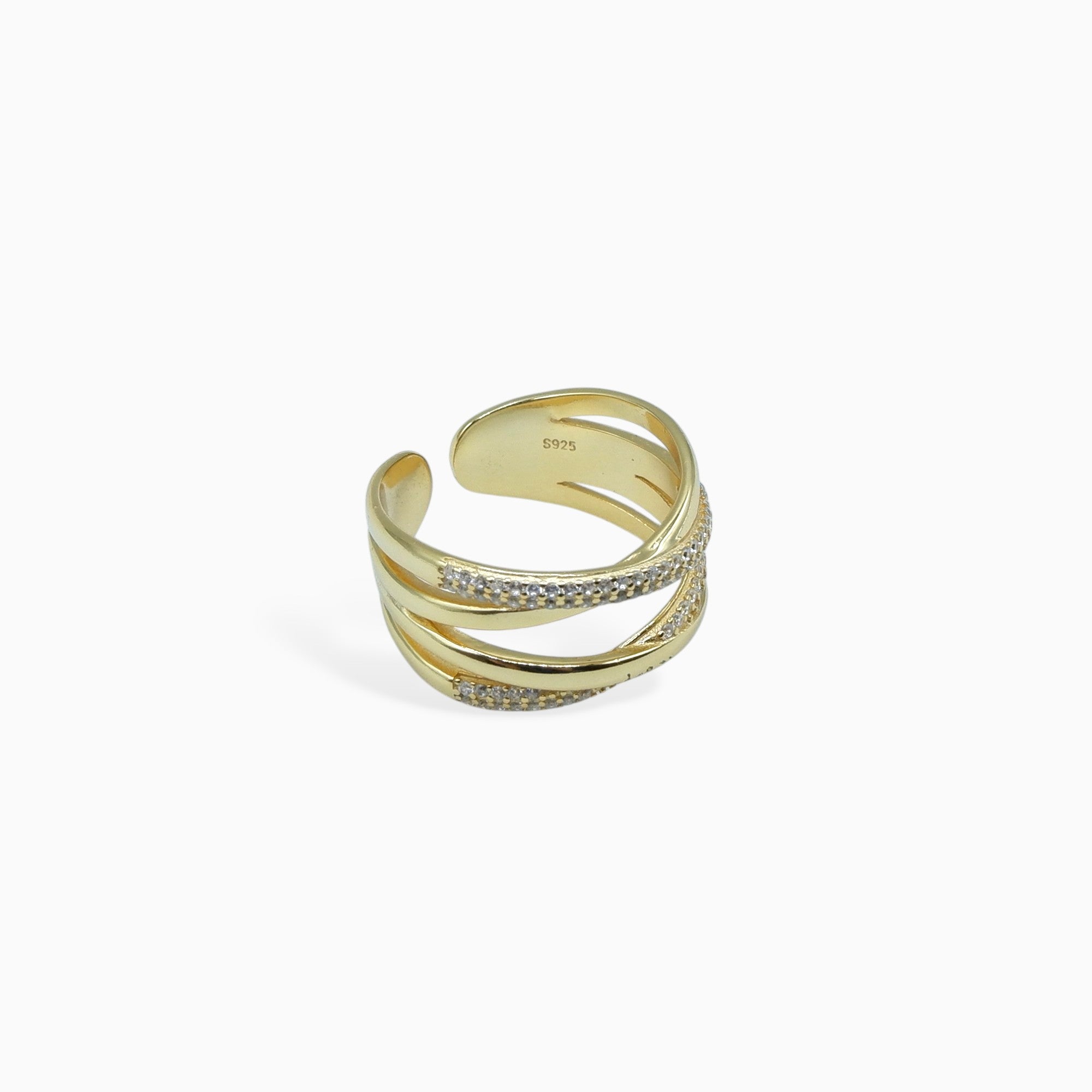 Band ring (argento giallo)