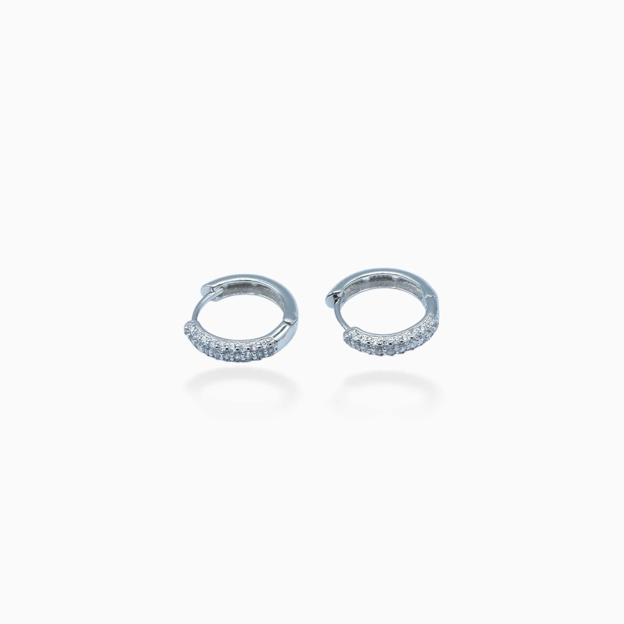 Hoop classico (argento bianco)