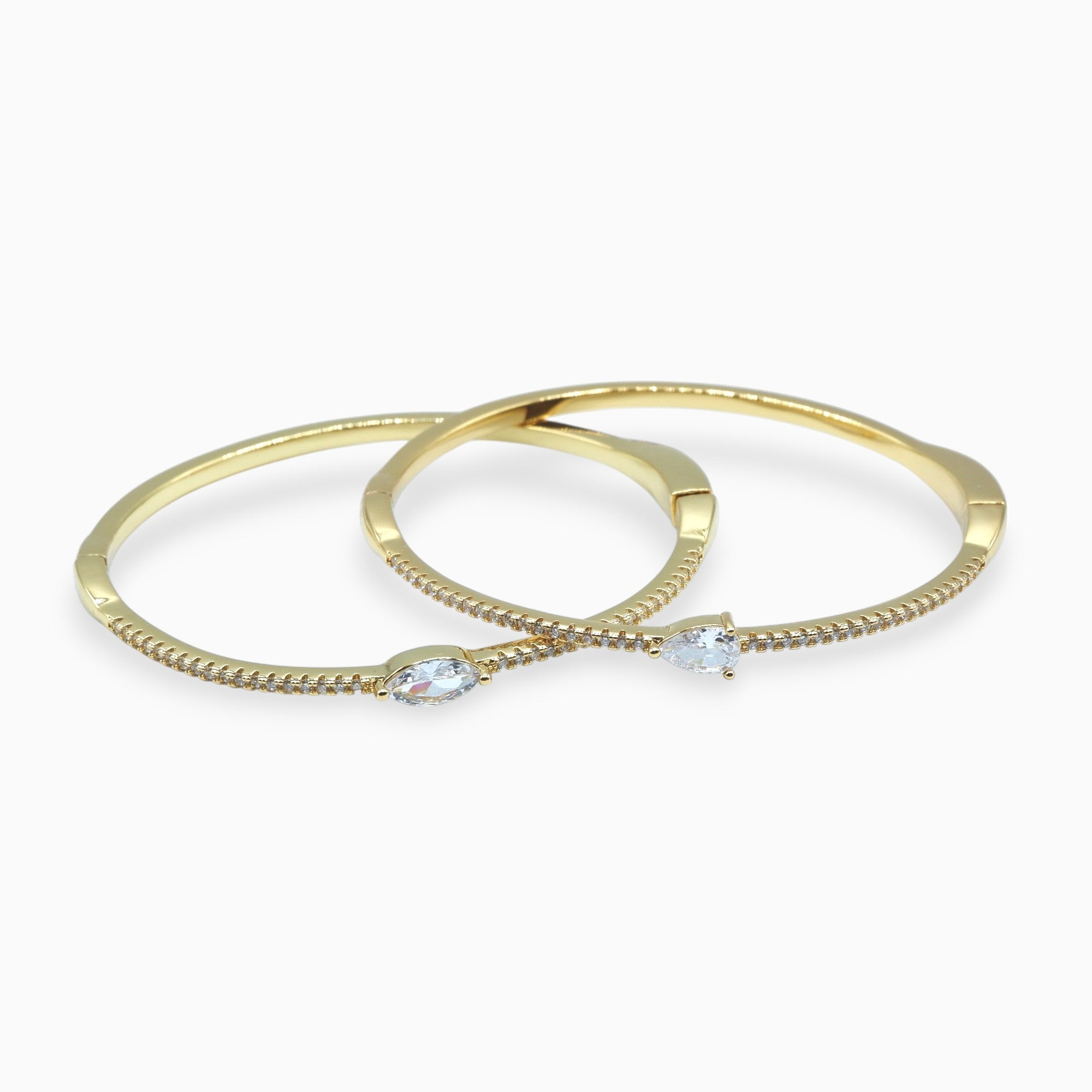 Bracciale rigido ovale (argento giallo)