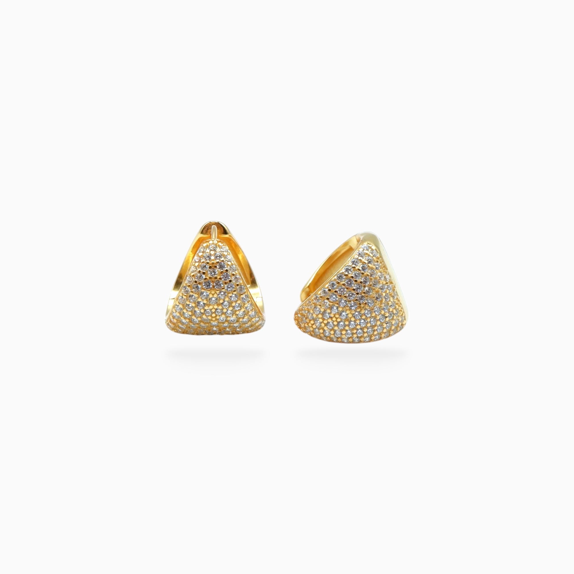 Triangle earrings (argento giallo)