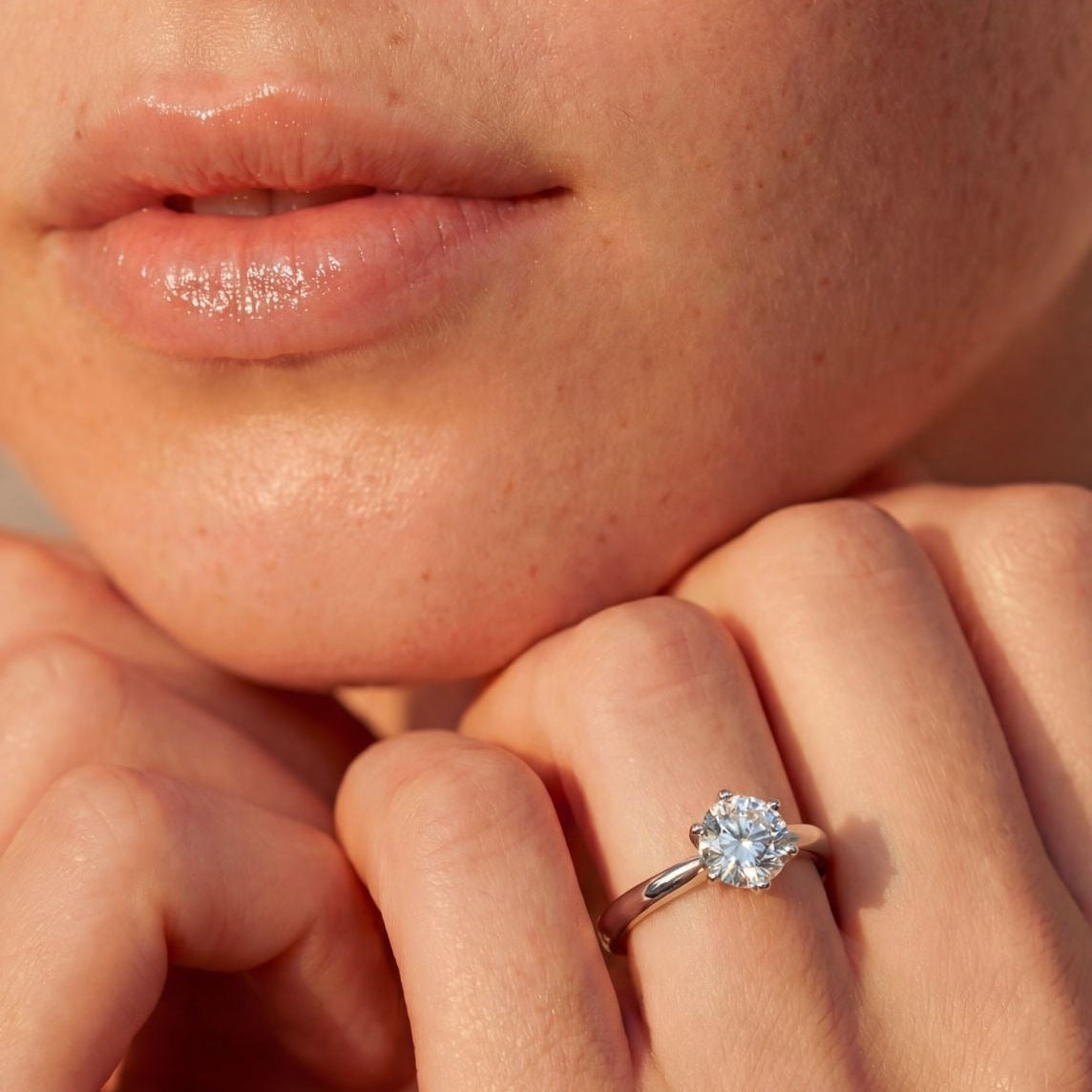 Anello solitario 2 ct