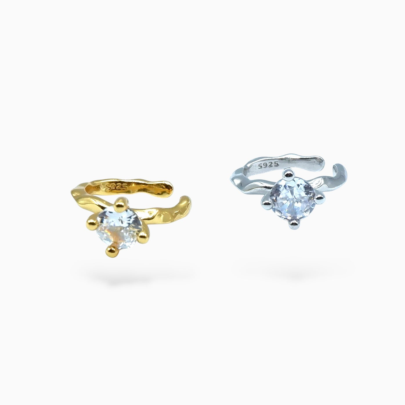 Earcuff punto luce (argento giallo)
