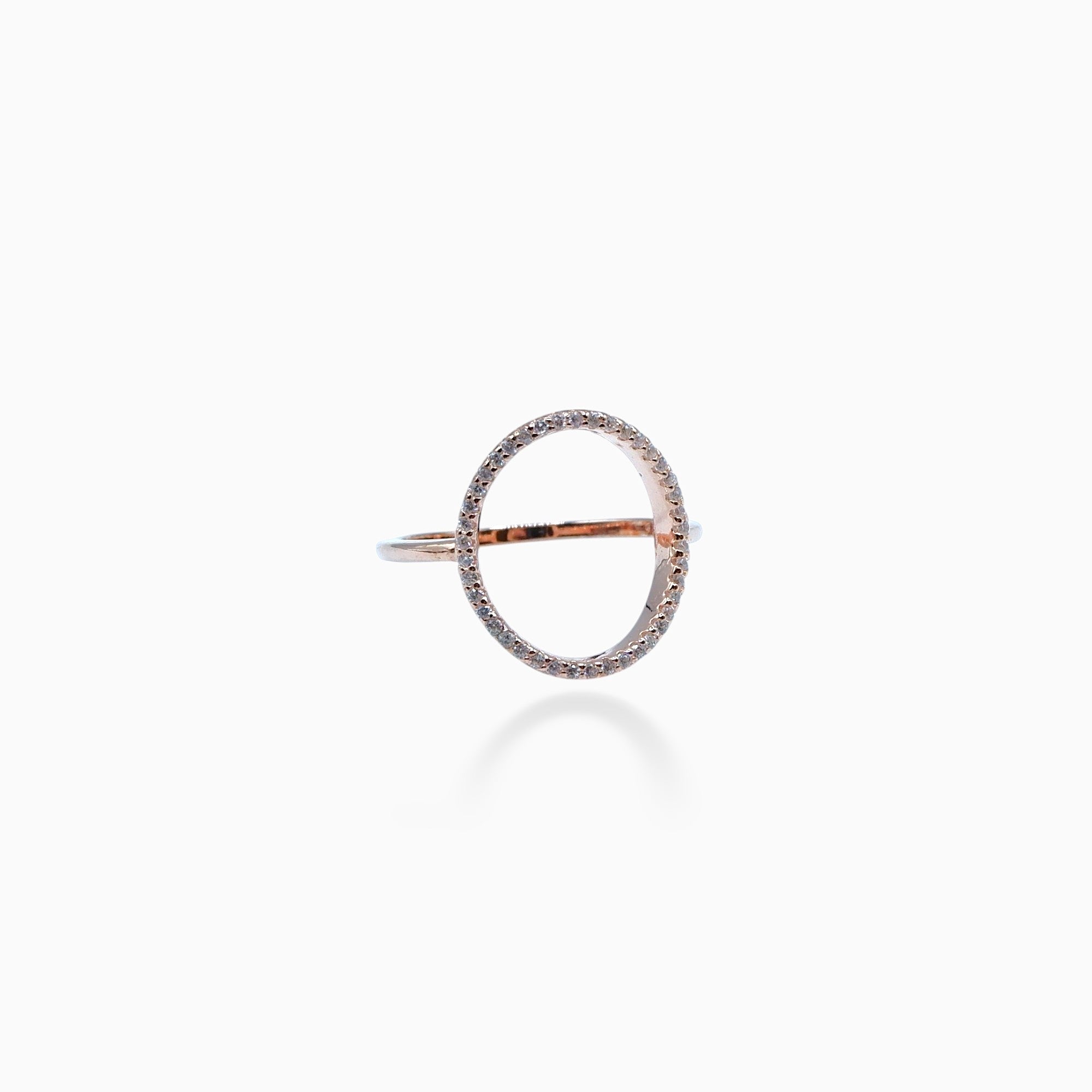 Circle ring (argento rosè)