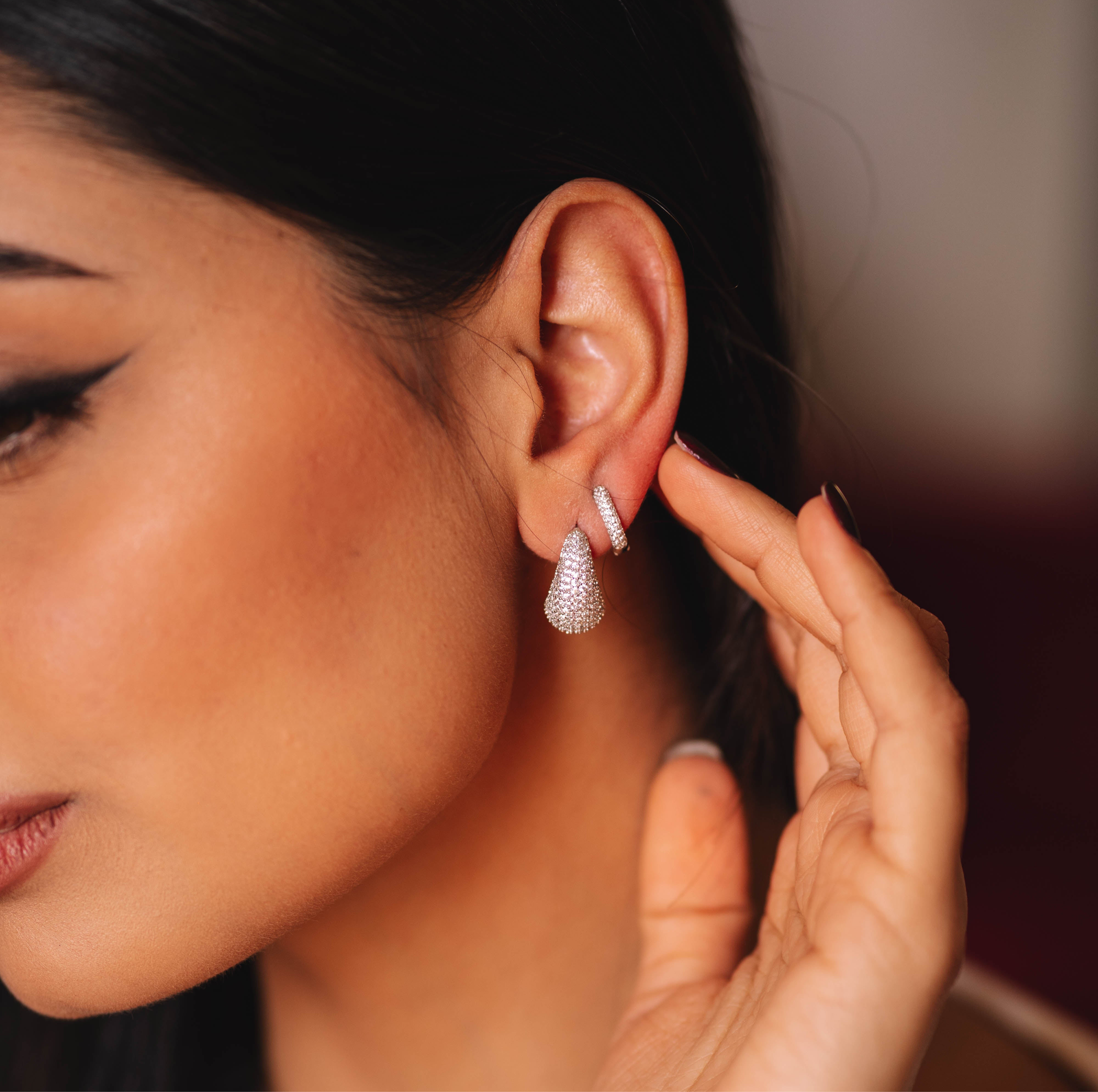 Drop earrings (argento giallo)