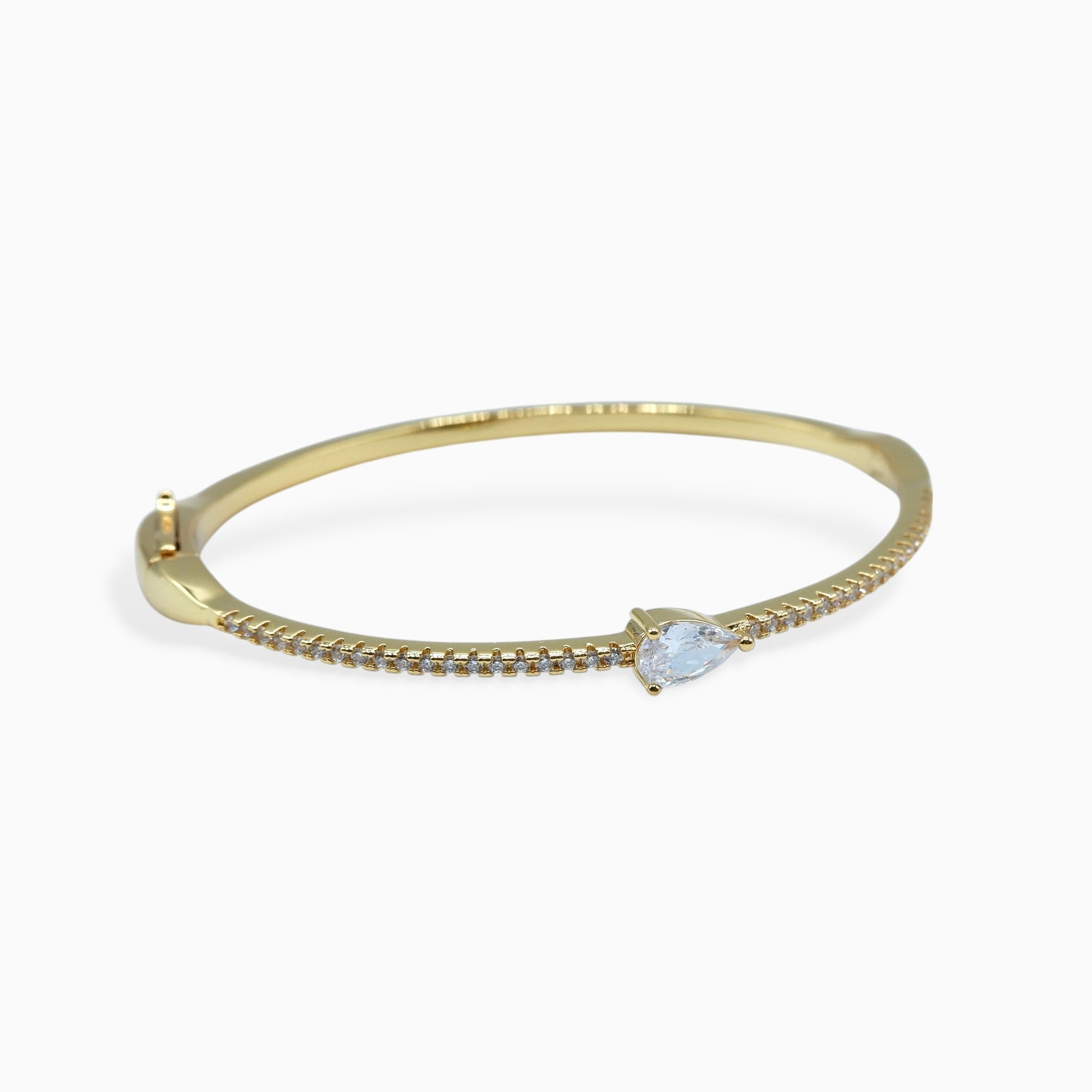 Bracciale rigido goccia (argento giallo)