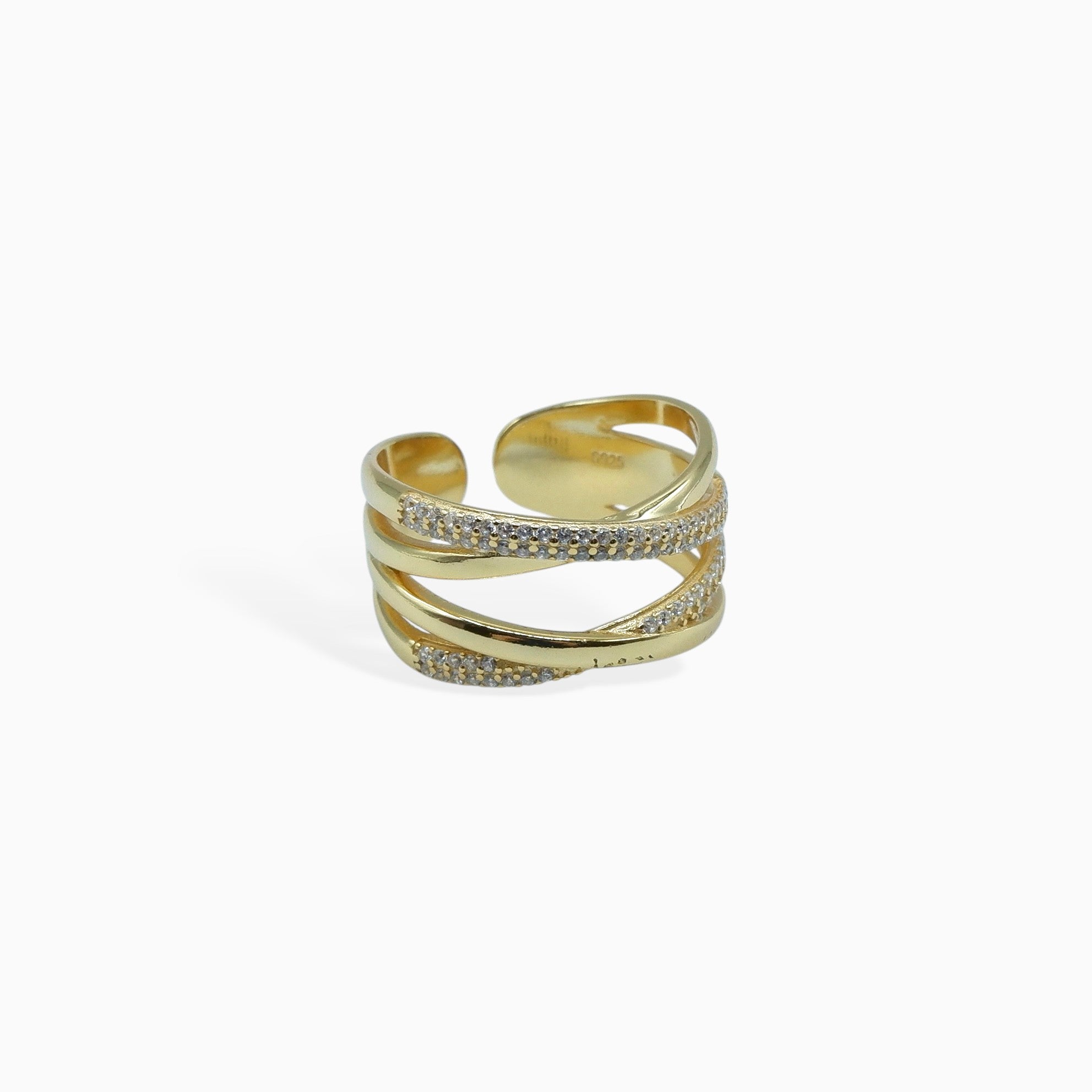 Band ring (argento giallo)