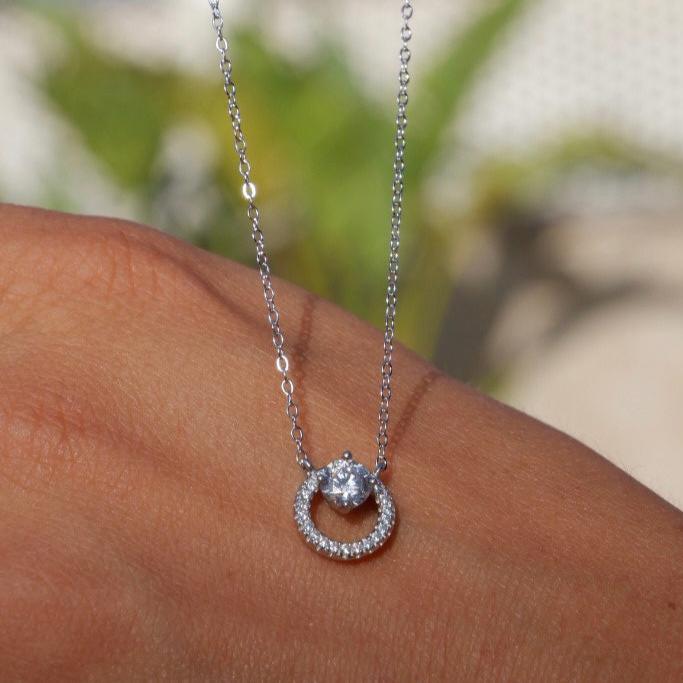 Circle necklace (argento bianco)
