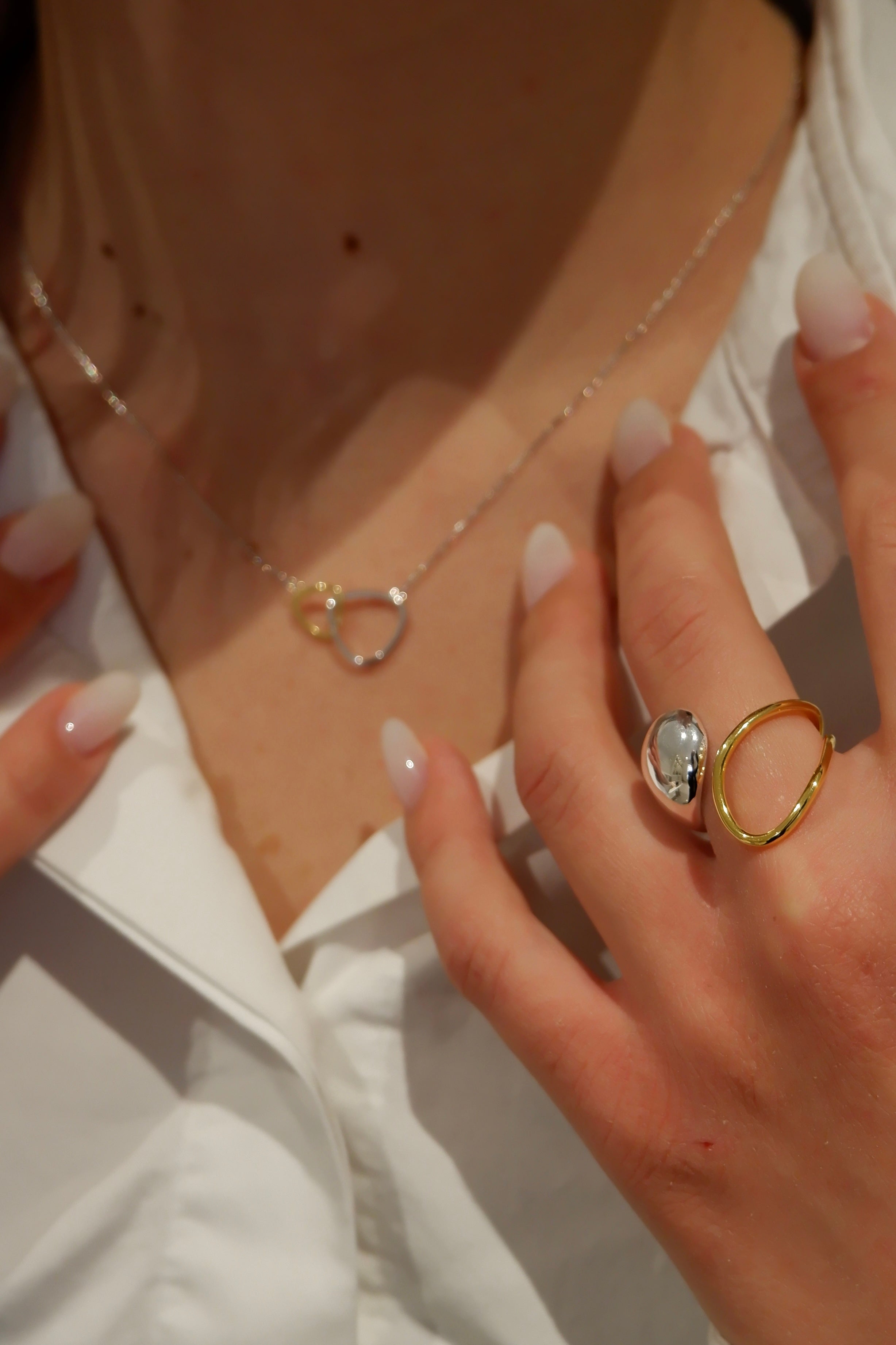 Anello bicolore