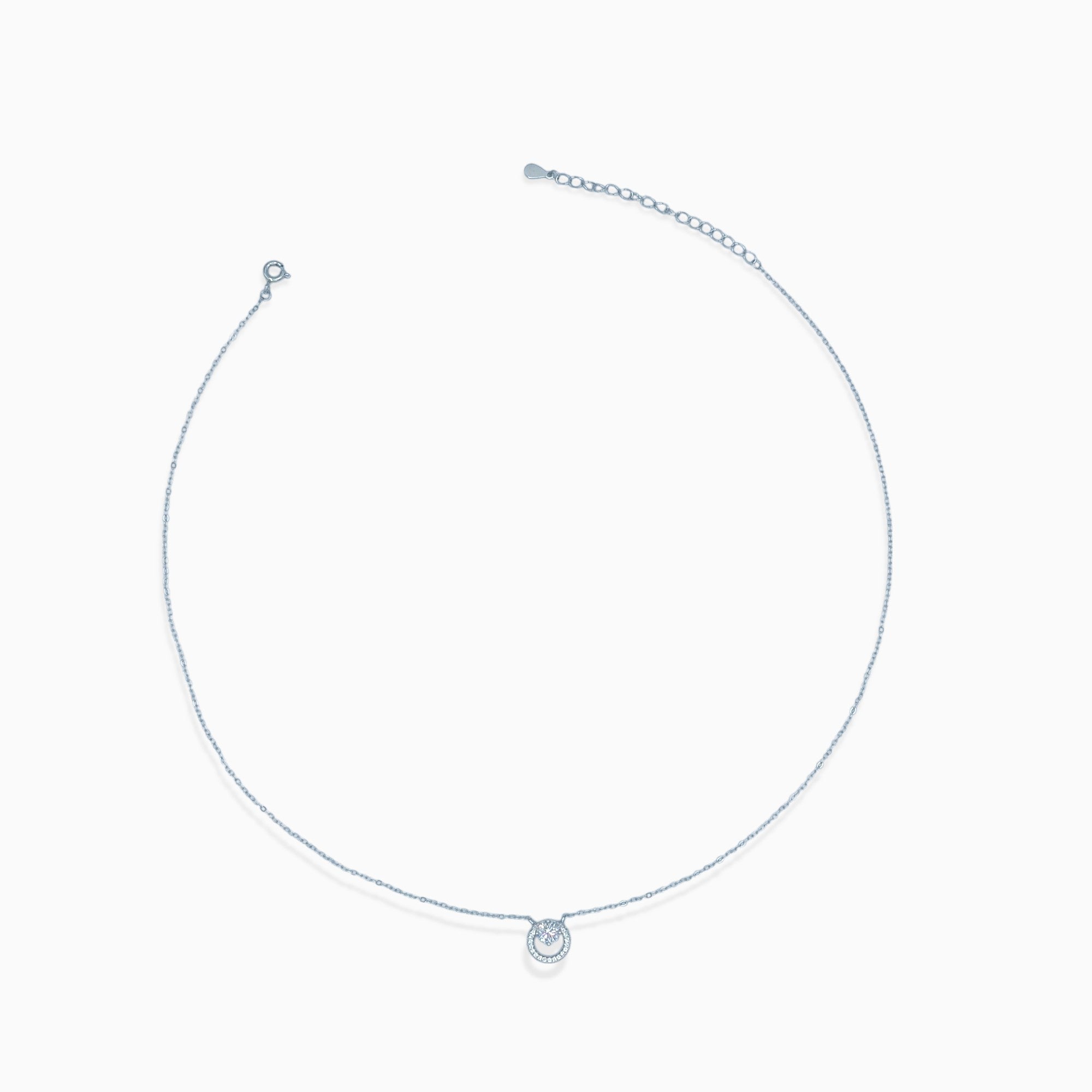 Circle necklace (argento bianco)