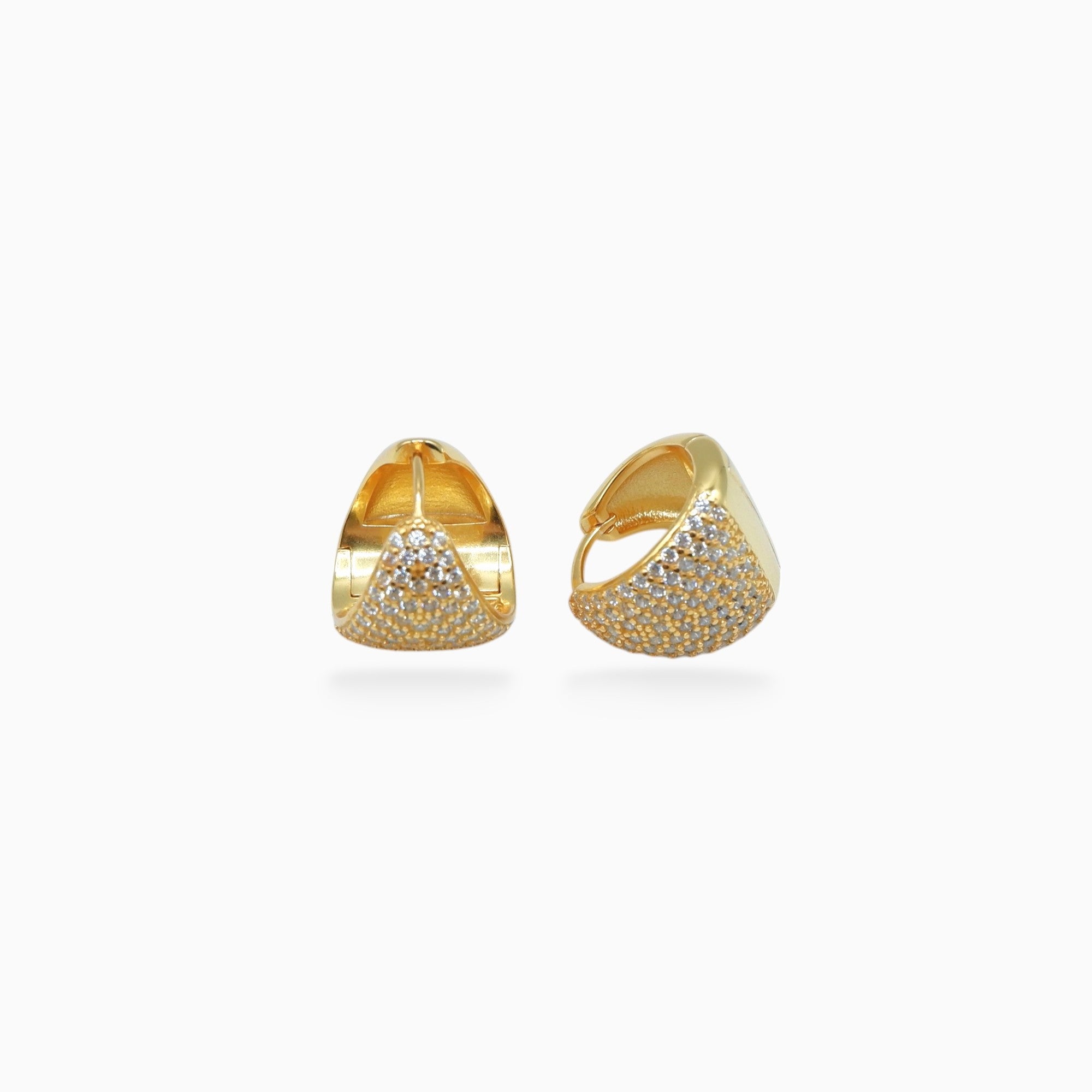 Triangle earrings (argento giallo)