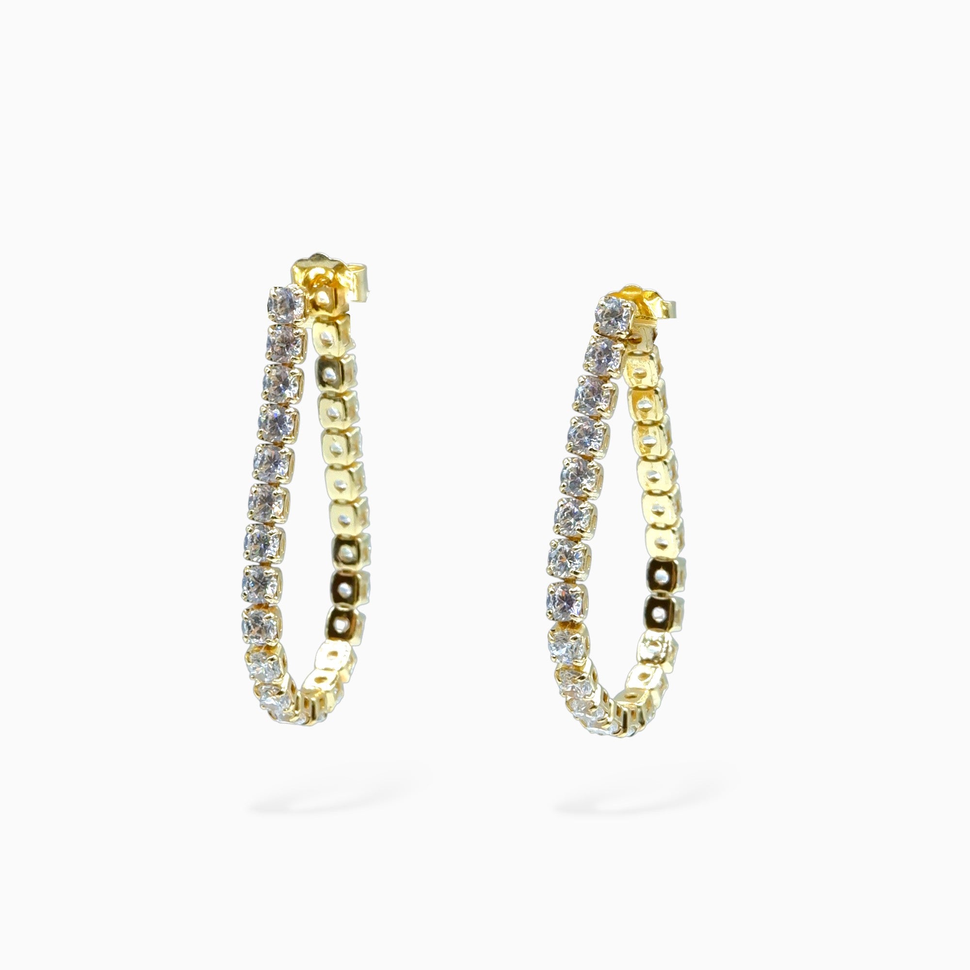 Starlight earrings (argento giallo)