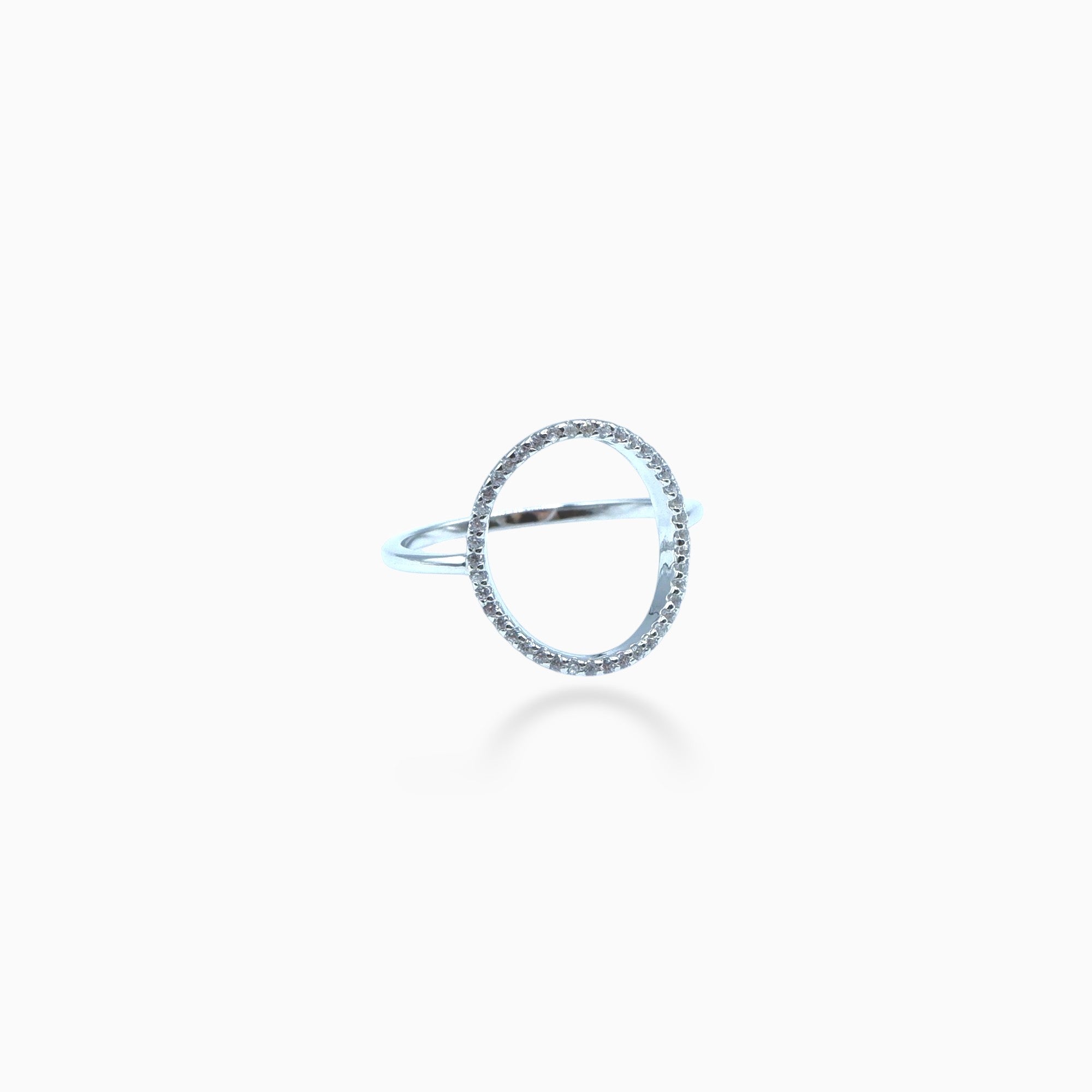Circle ring (argento bianco)