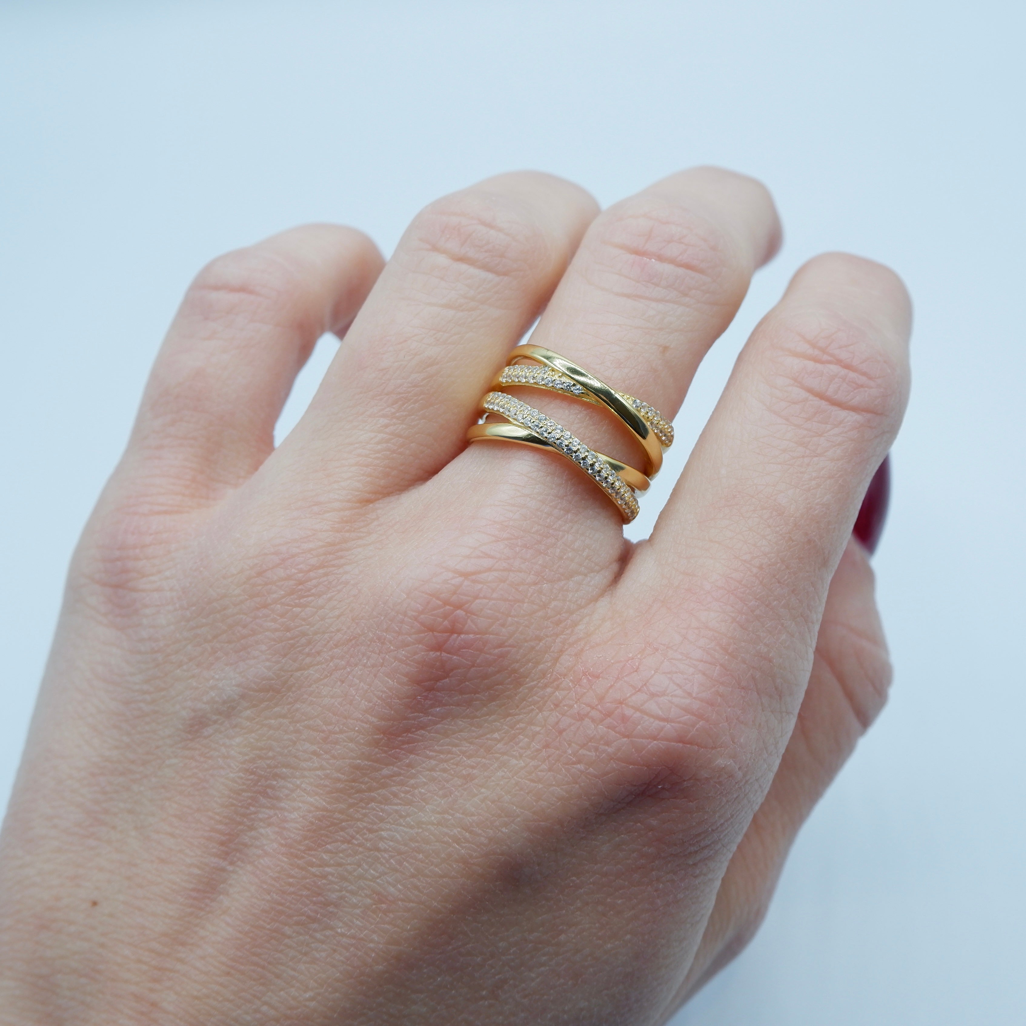 Band ring (argento giallo)