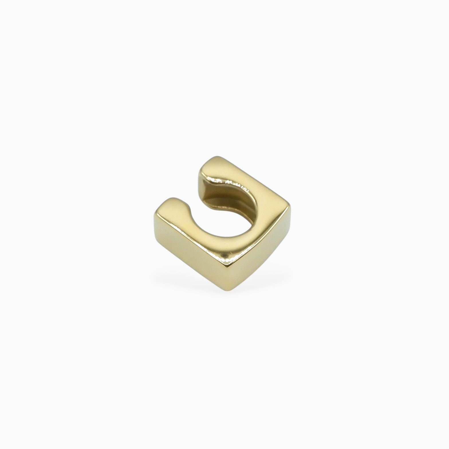 Earcuff cube (argento giallo)