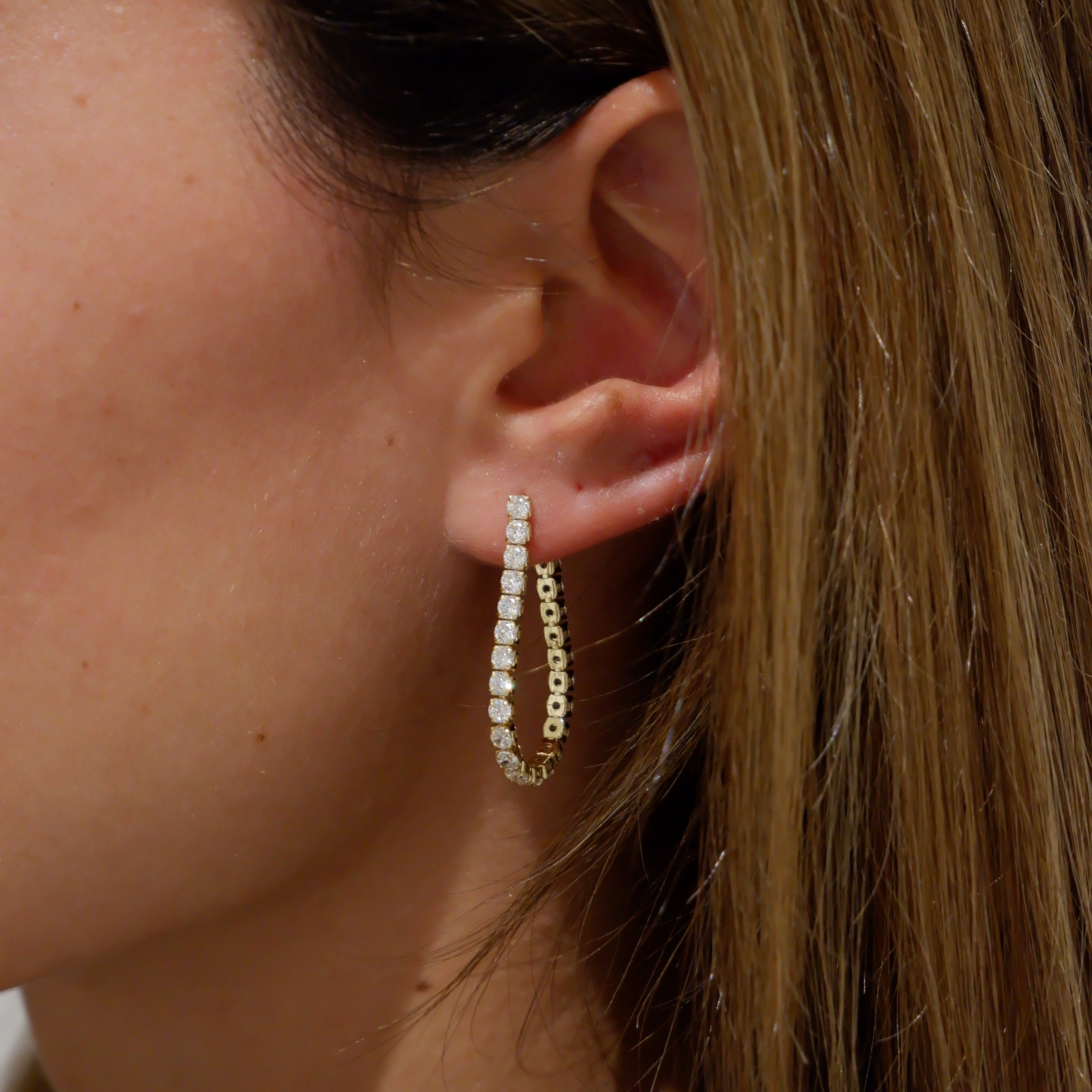 Starlight earrings (argento giallo)