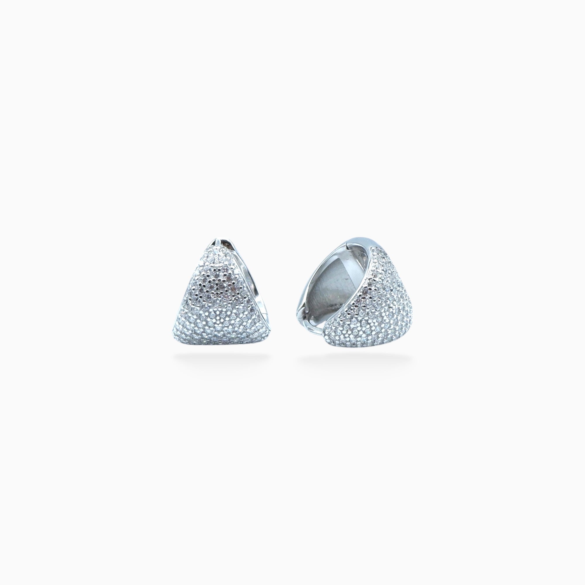 Triangle earrings (argento bianco)