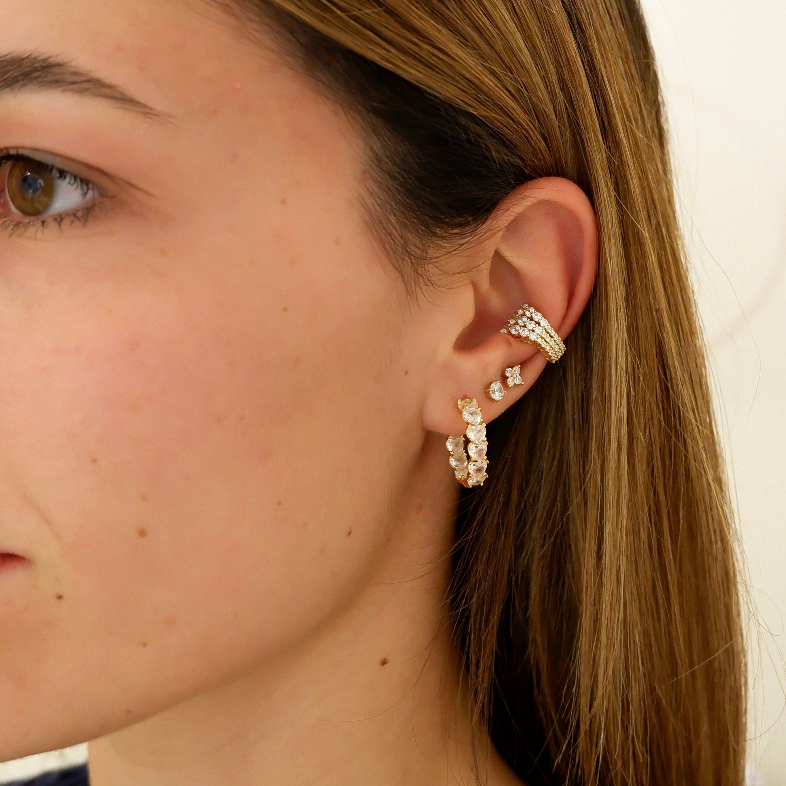 Hoop big (argento giallo)