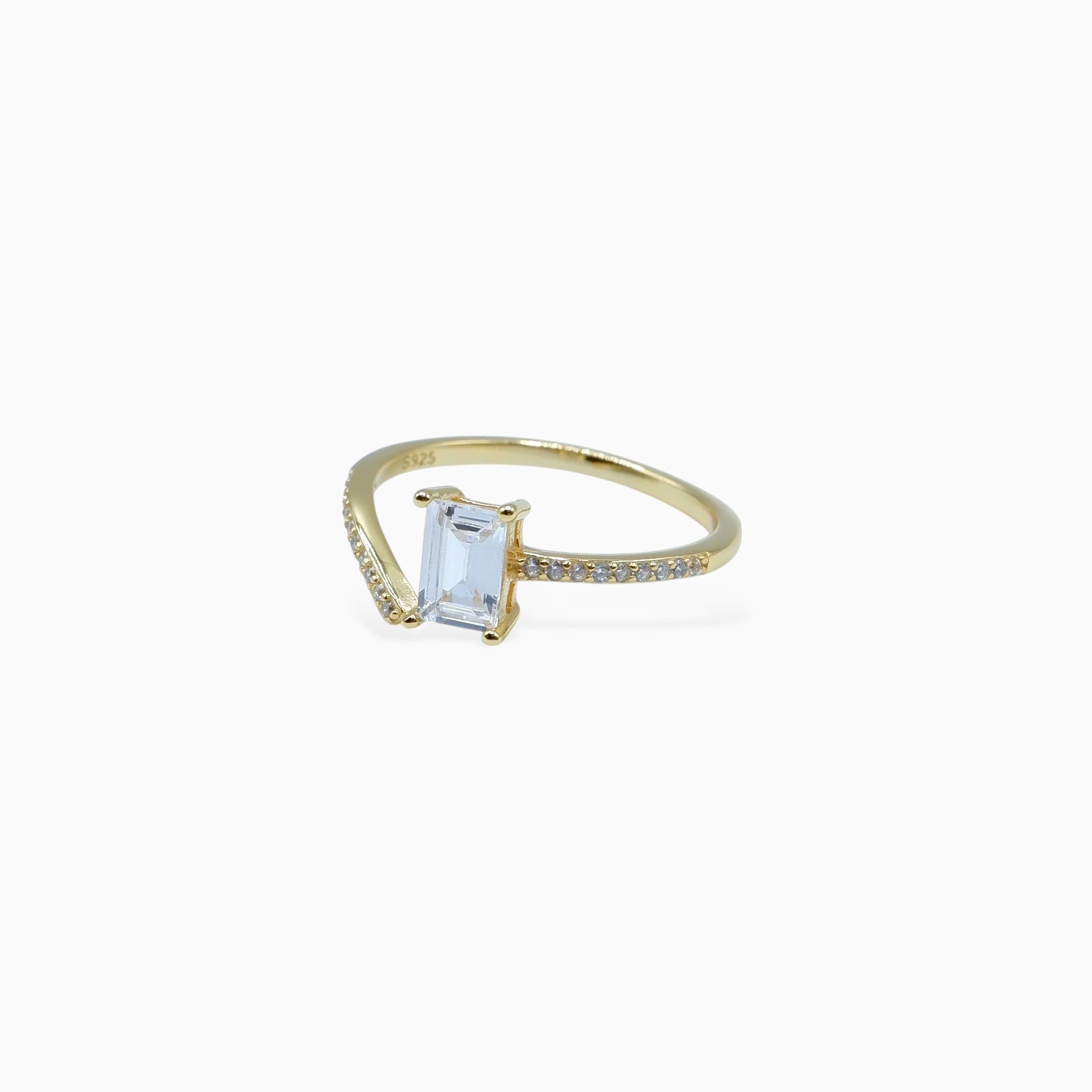 Anello baguette