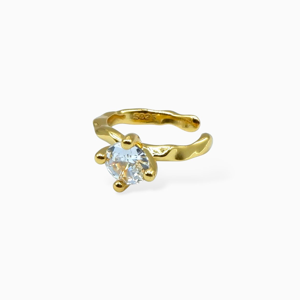 Earcuff punto luce (argento giallo)