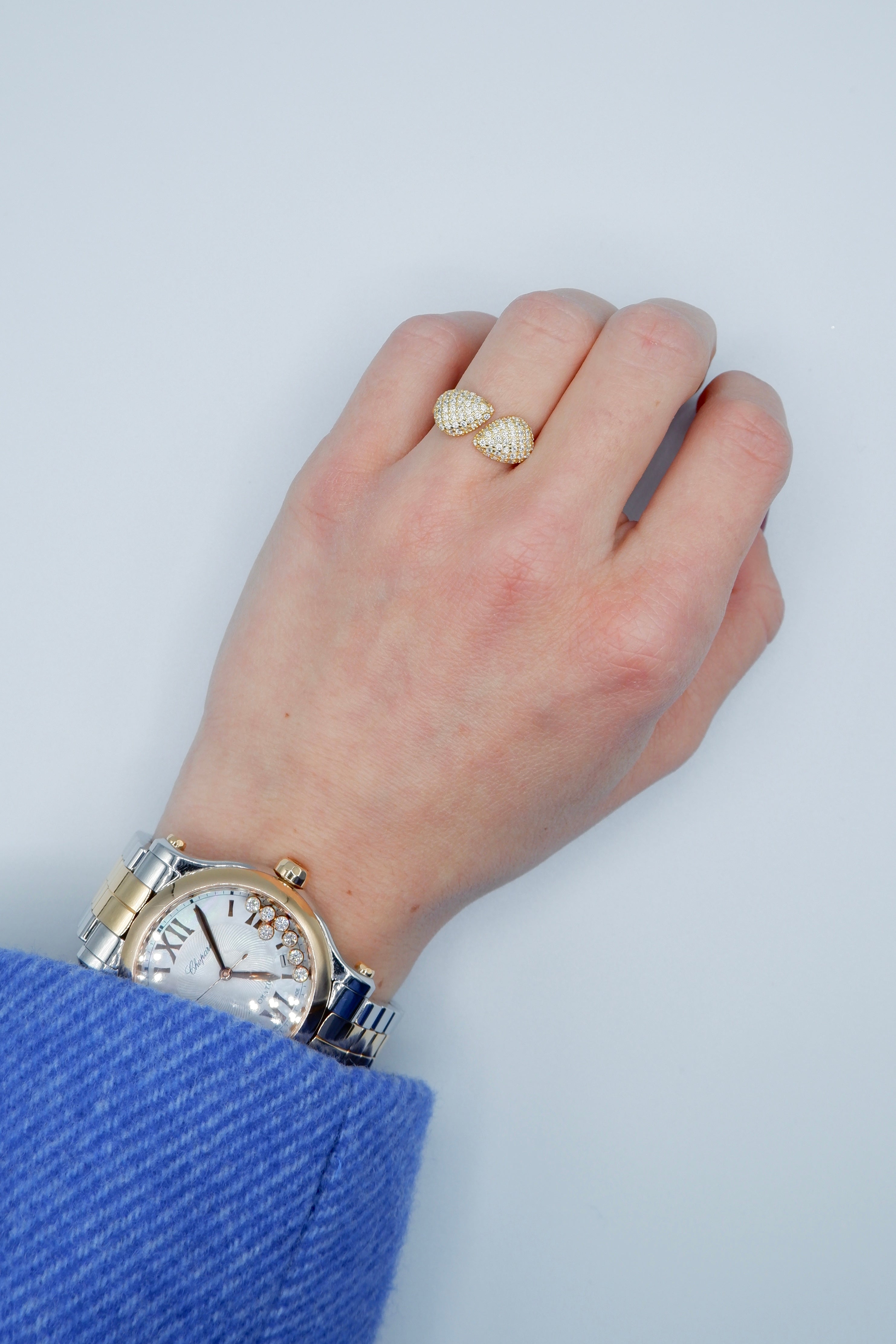 Drop ring (argento giallo)