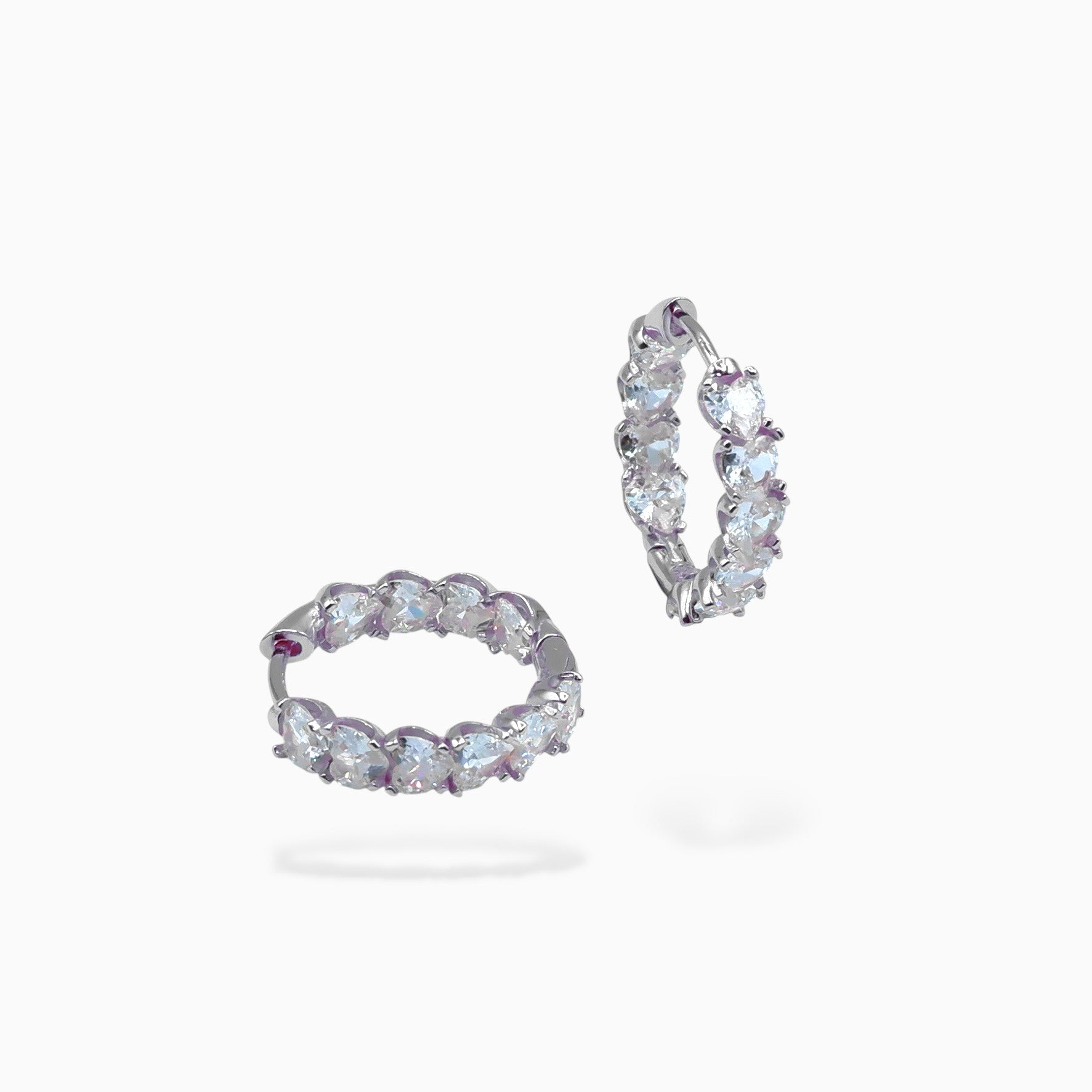 Hoop big (argento bianco)