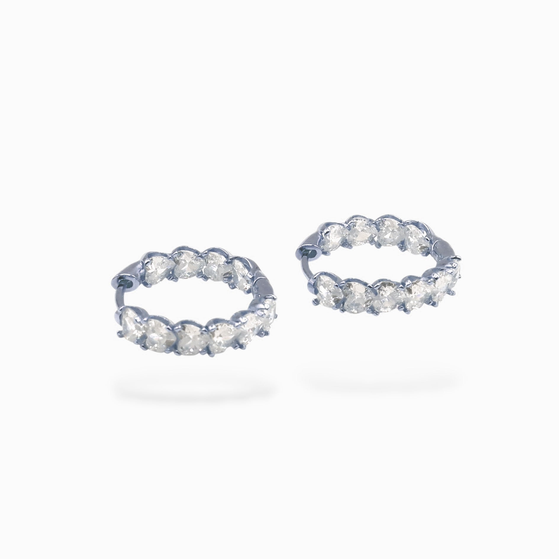 Hoop big (argento bianco)