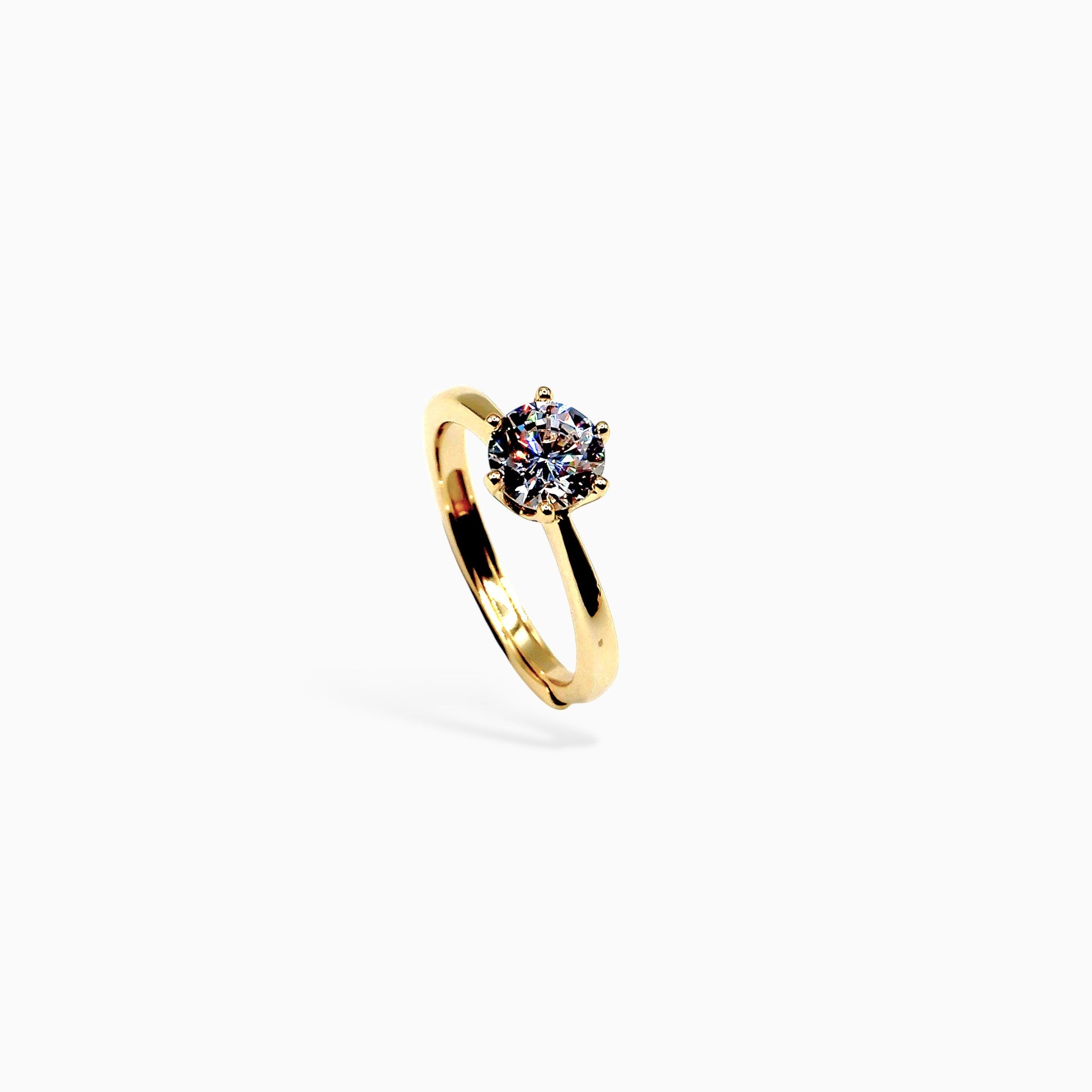 Anello solitario 1 ct