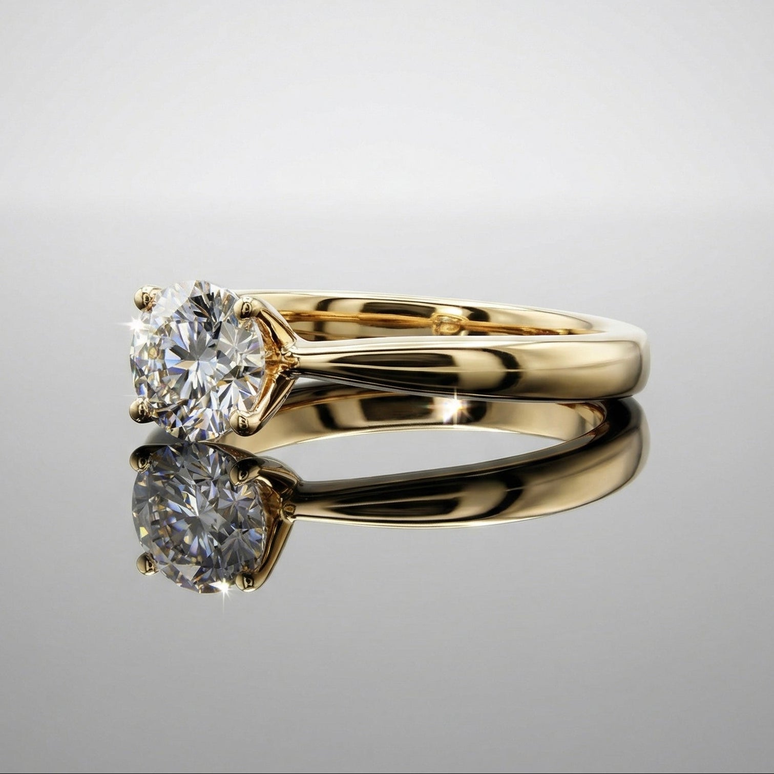 Anello solitario 1 ct