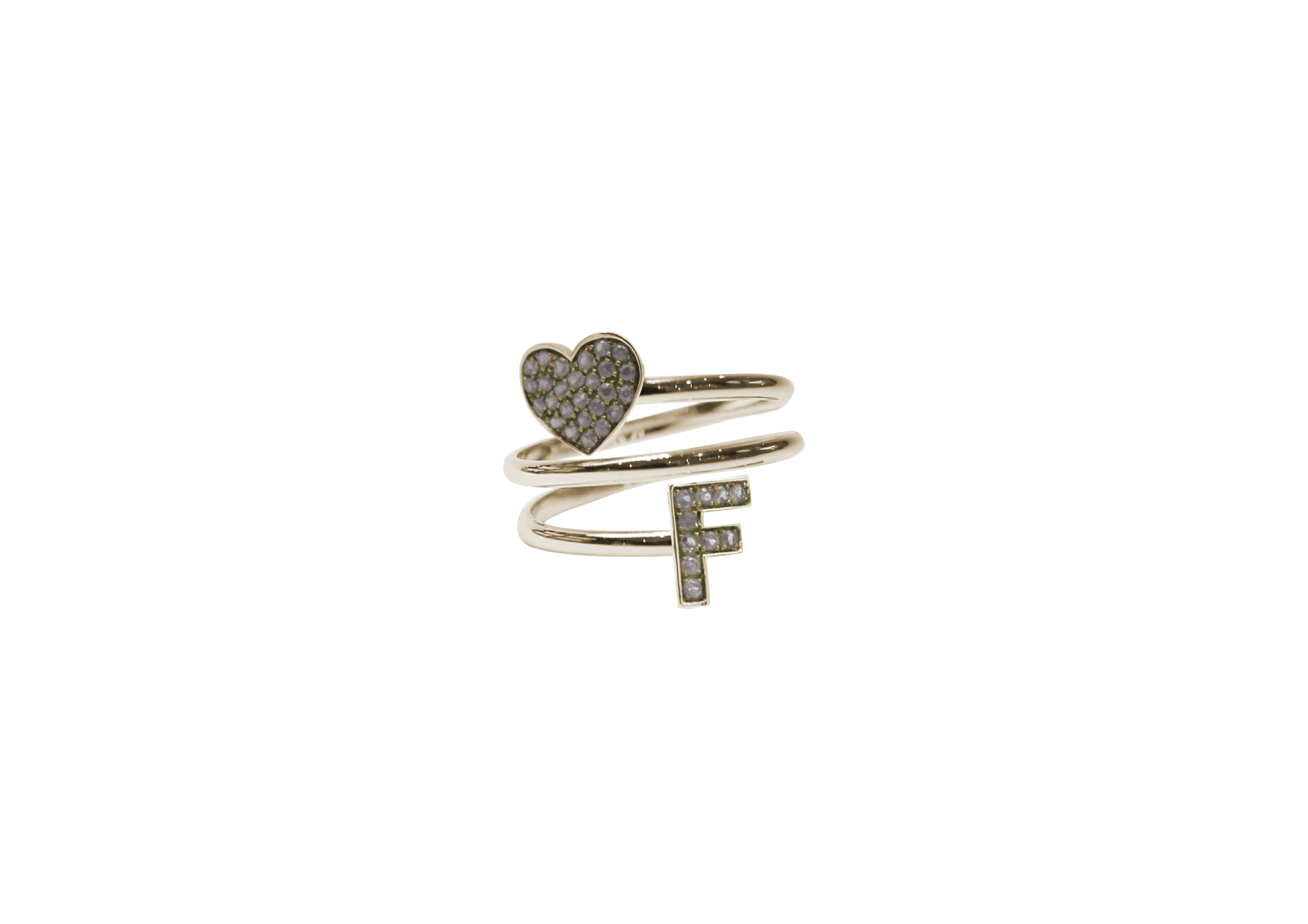 Anello Yourself Collection Silver 2G WHITE F