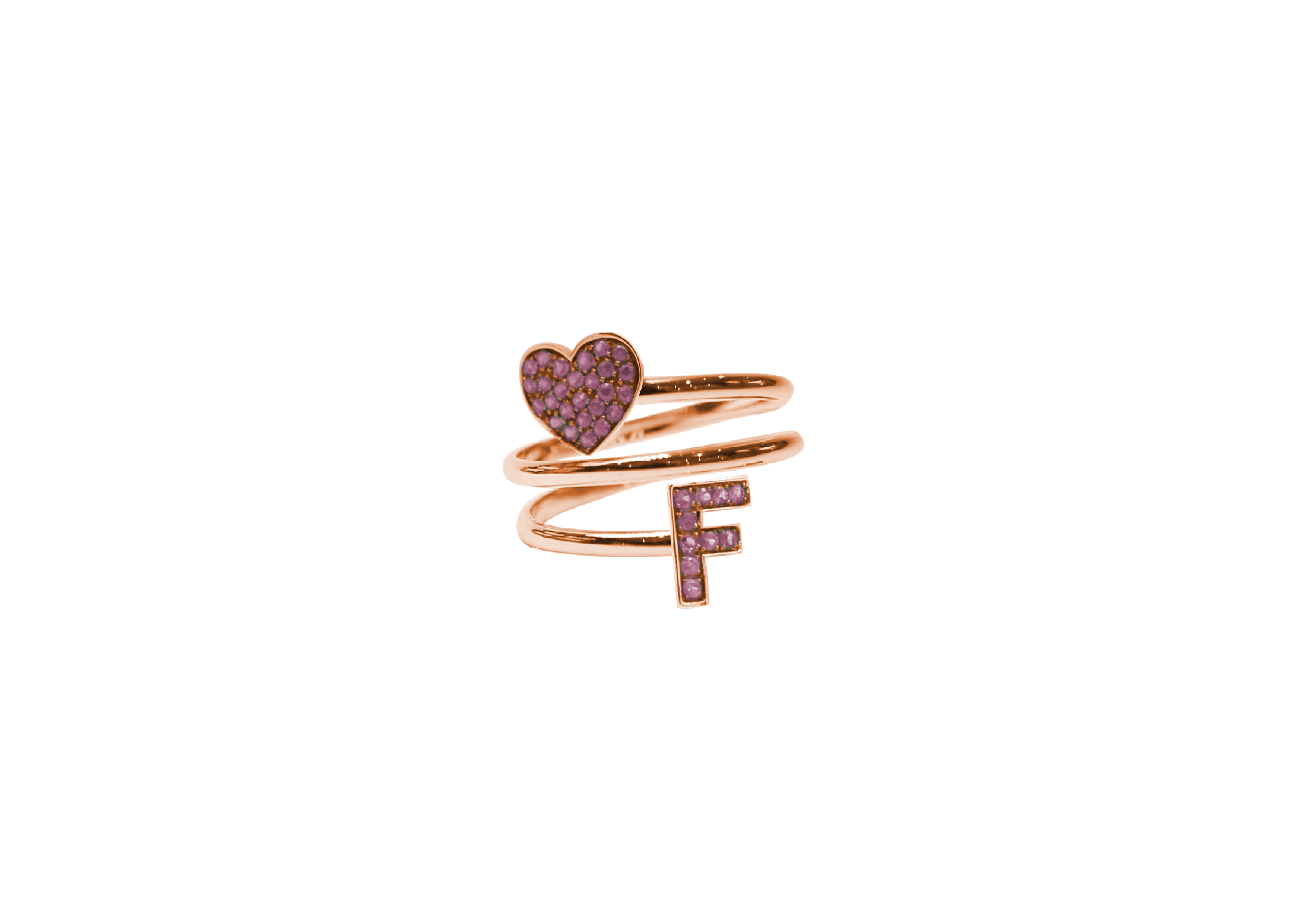 Anello Yourself Collection Silver 2R PINK F