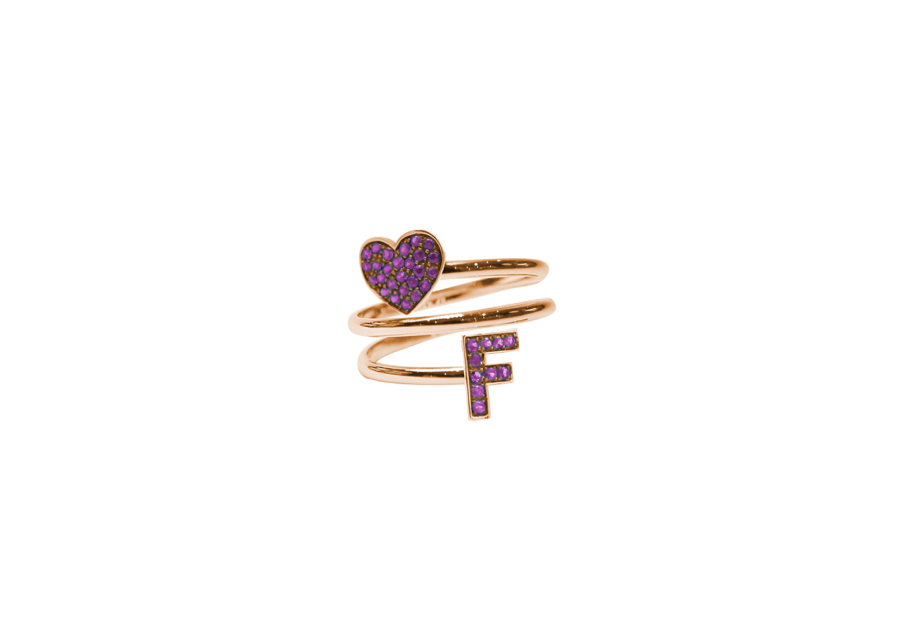 Anello Yourself Collection Silver 2R PURPLE F