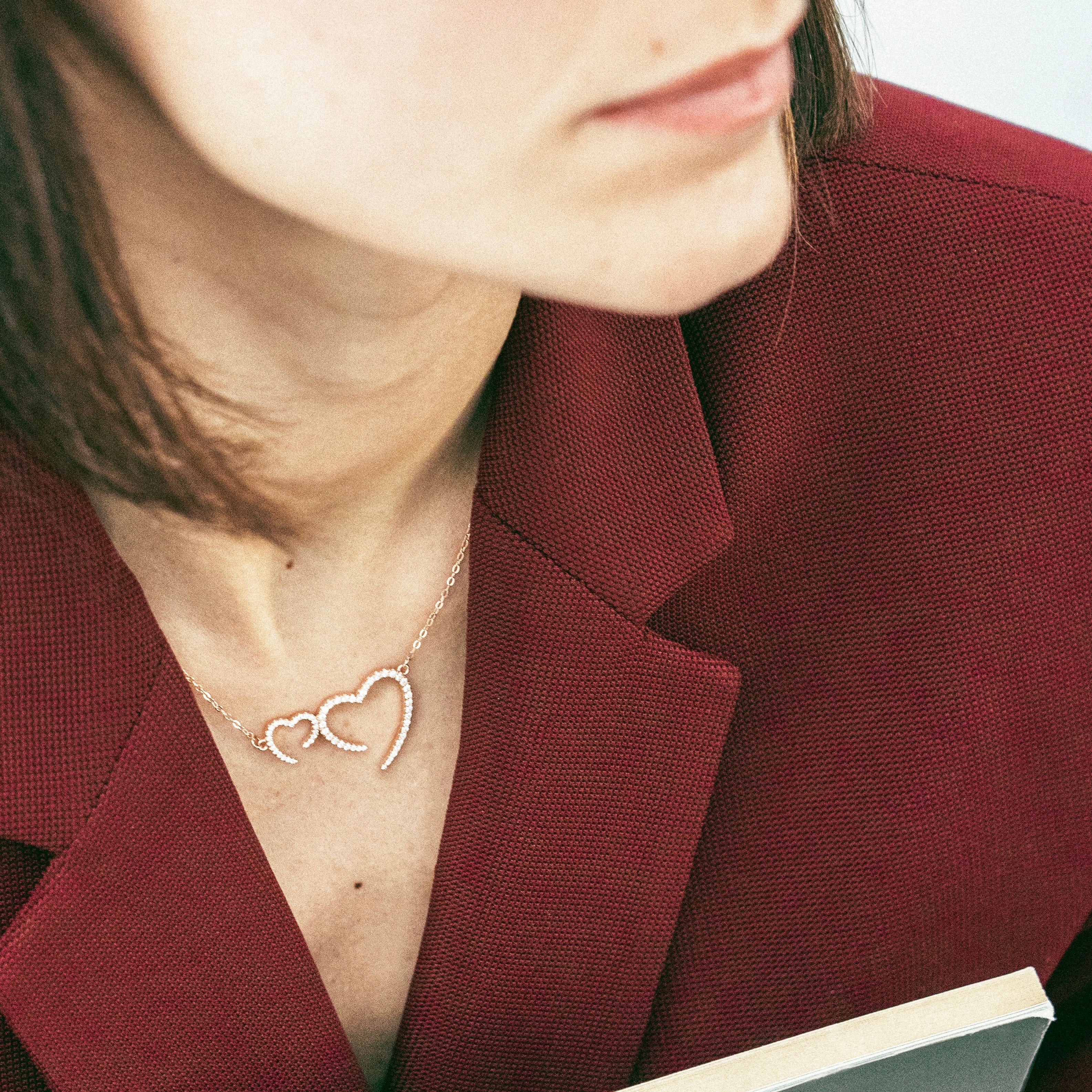 Collana Double Heart