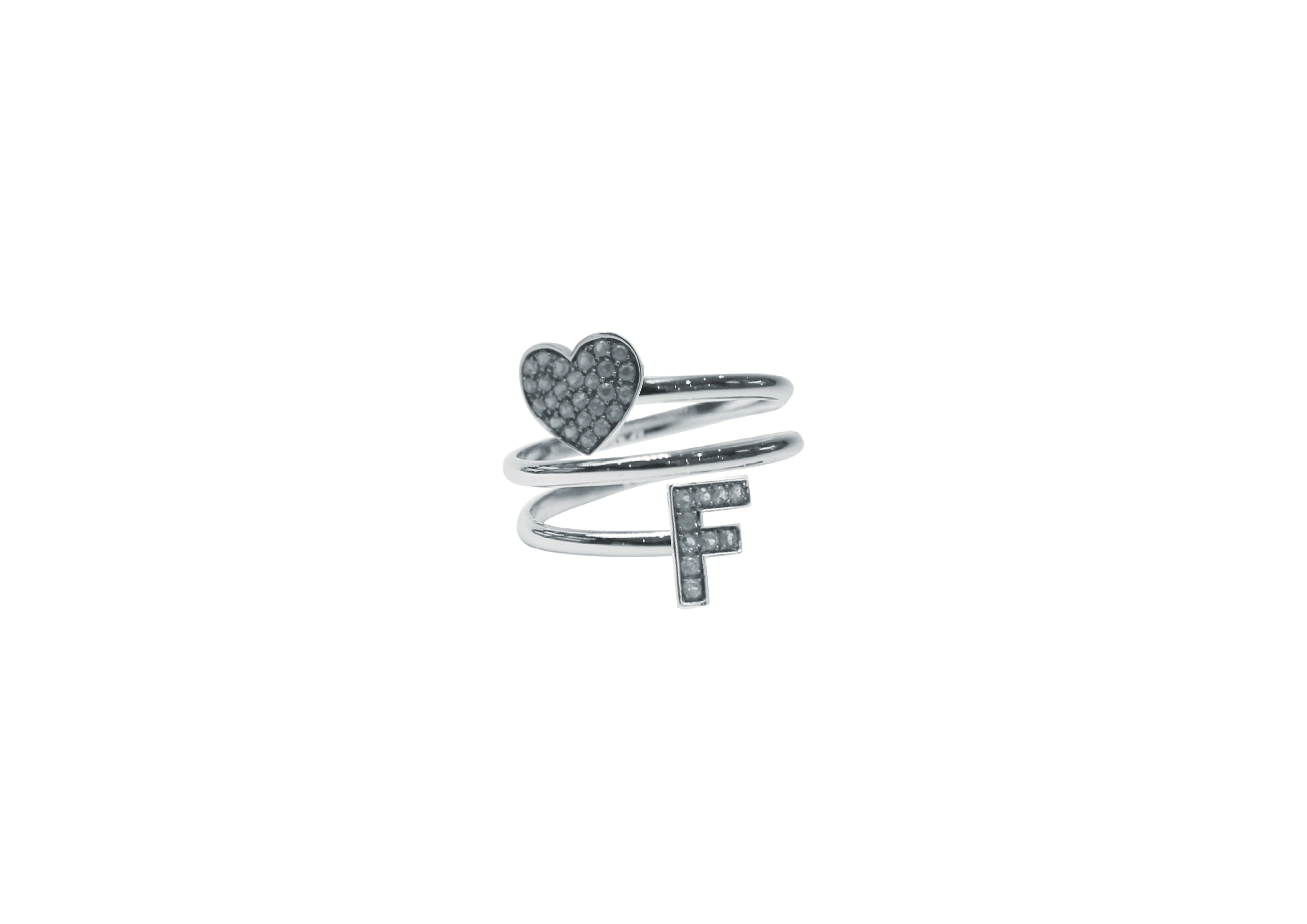 Anello Yourself Collection Silver 2B WHITE F