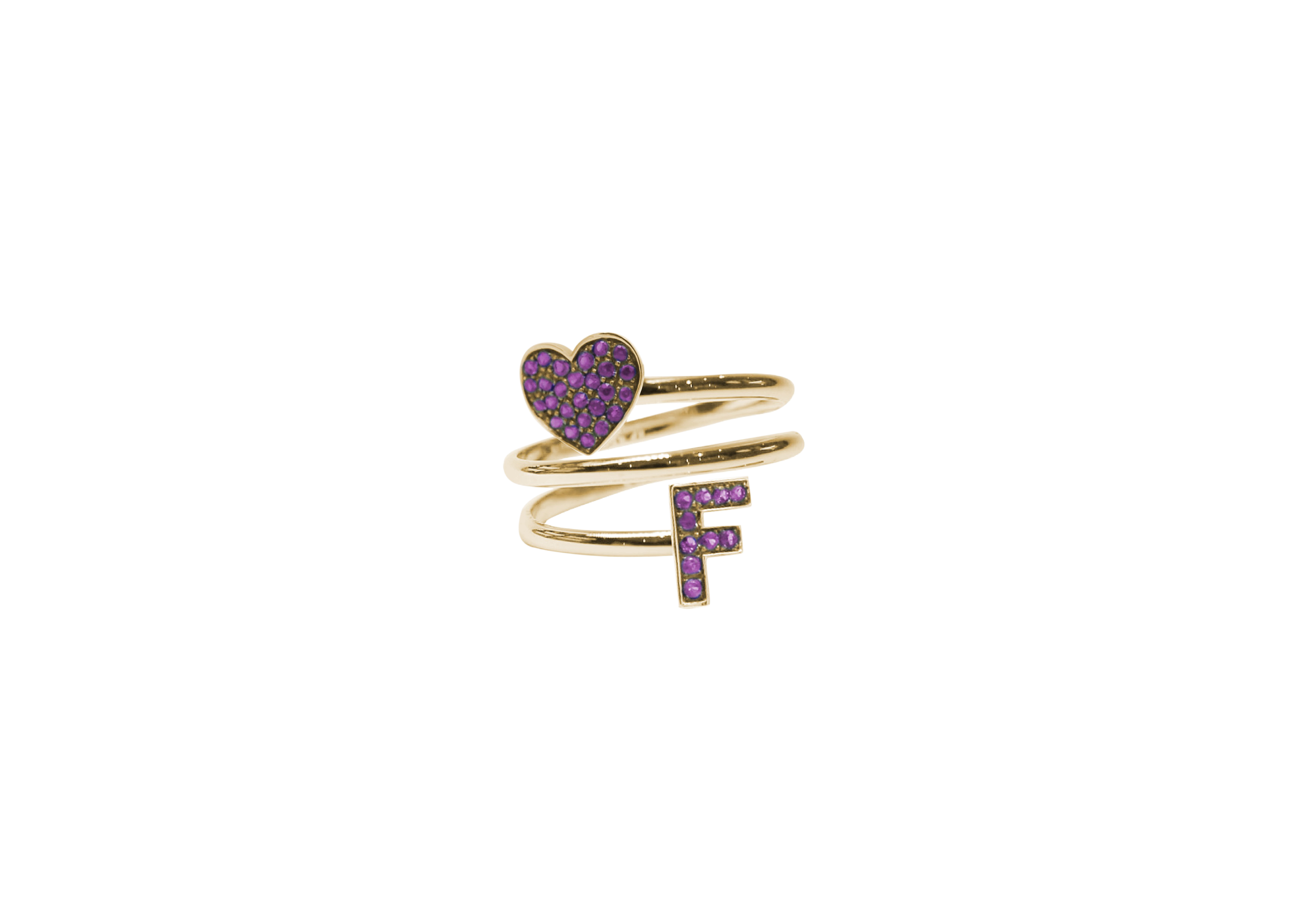 Anello Yourself Collection Silver 2G PURPLE F
