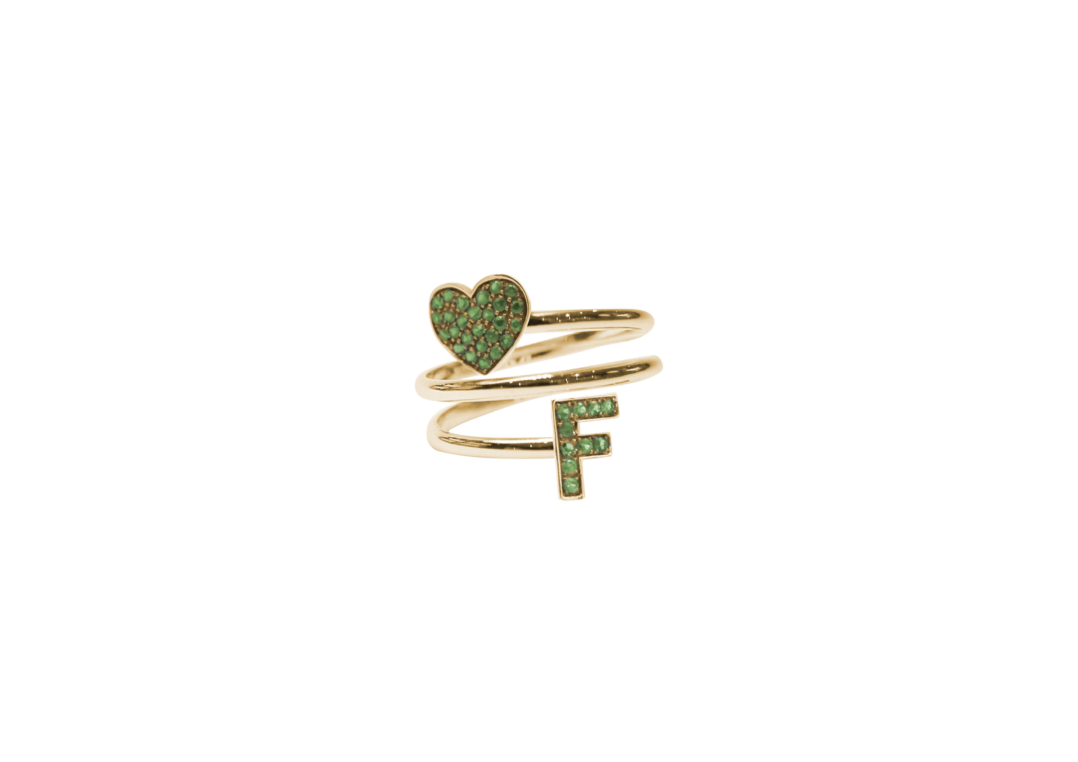 Anello Yourself Collection Silver 2G GREEN F
