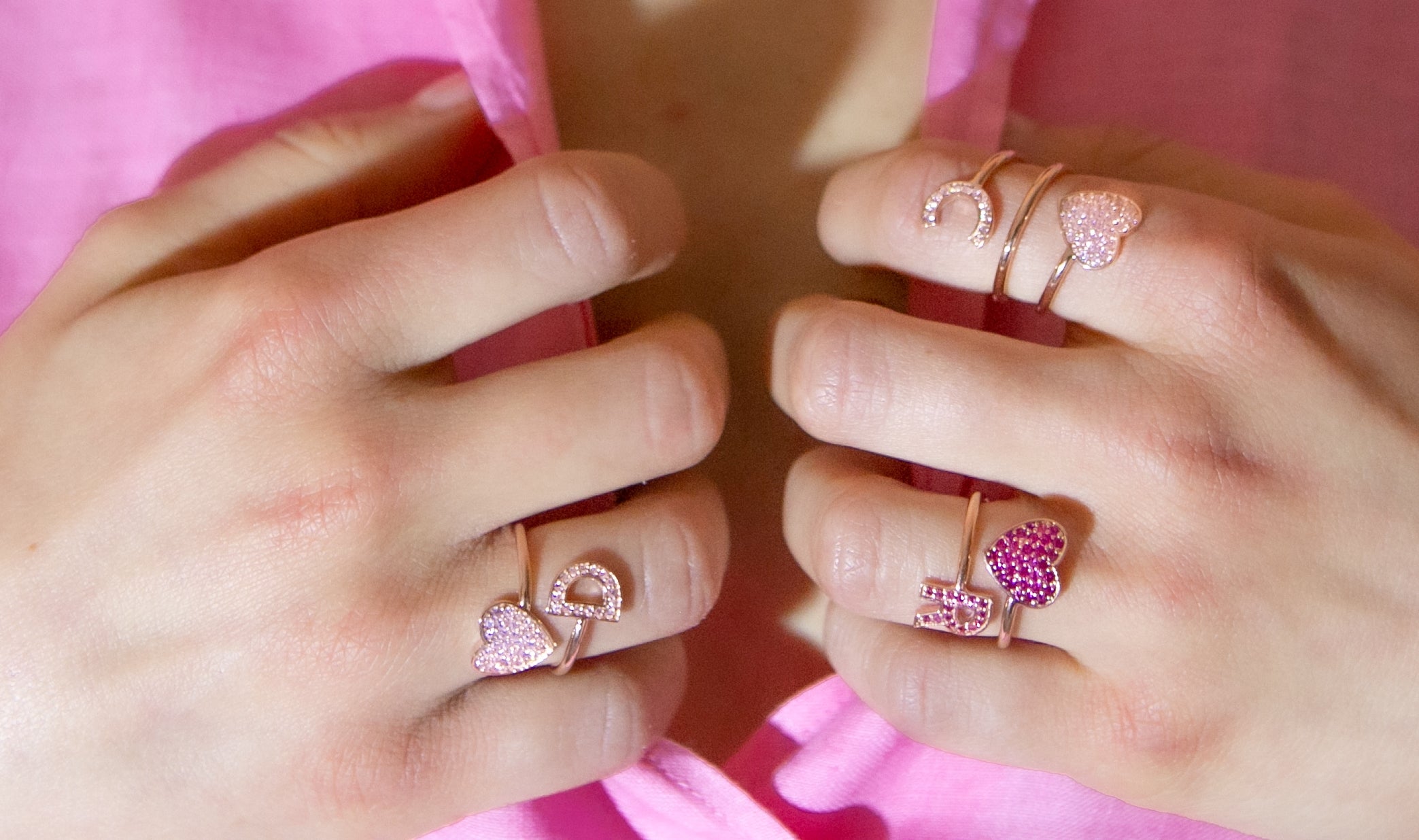 Anello Yourself Collection Silver 1R PINK F