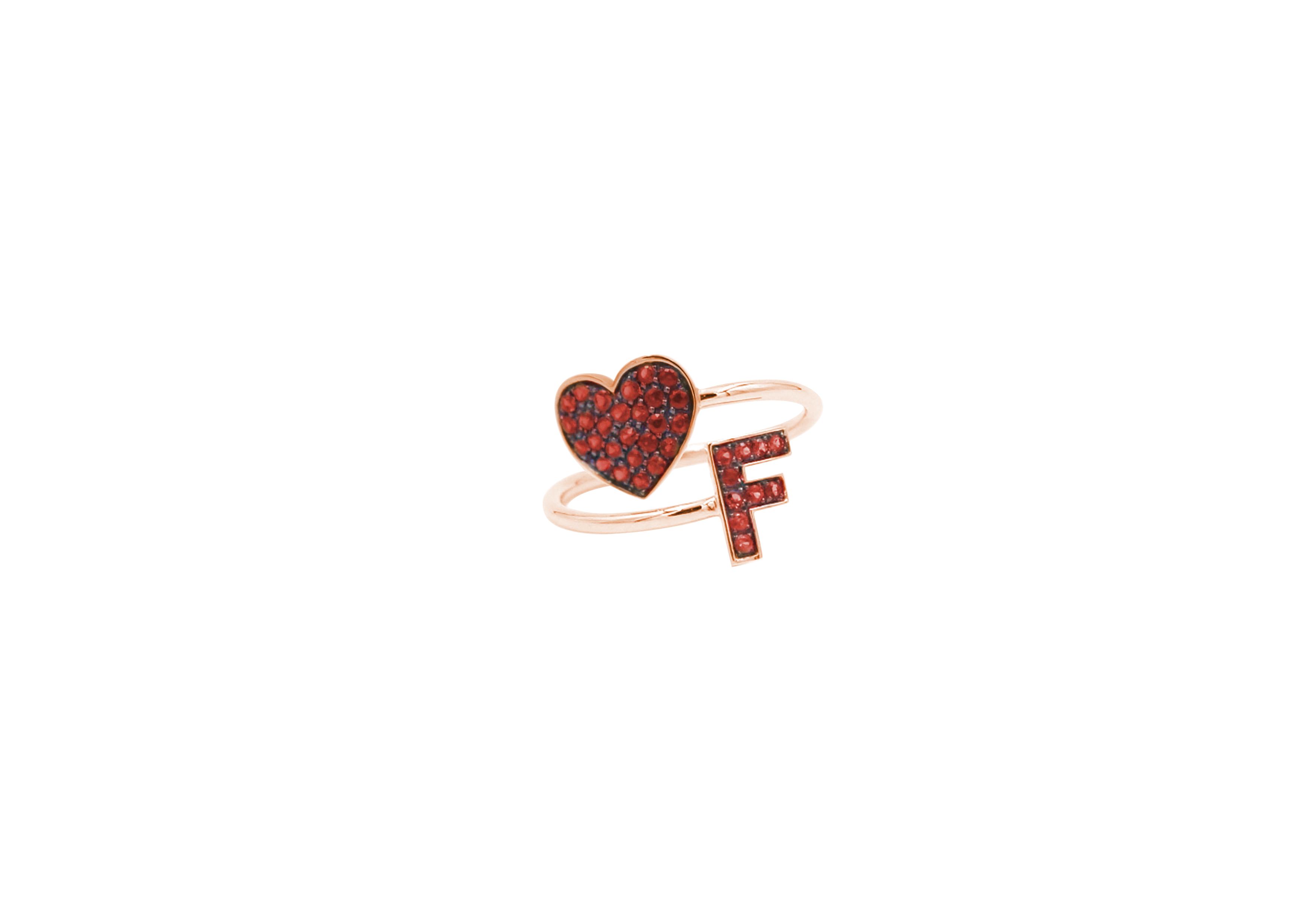 Anello Yourself Collection Silver 1R RED F