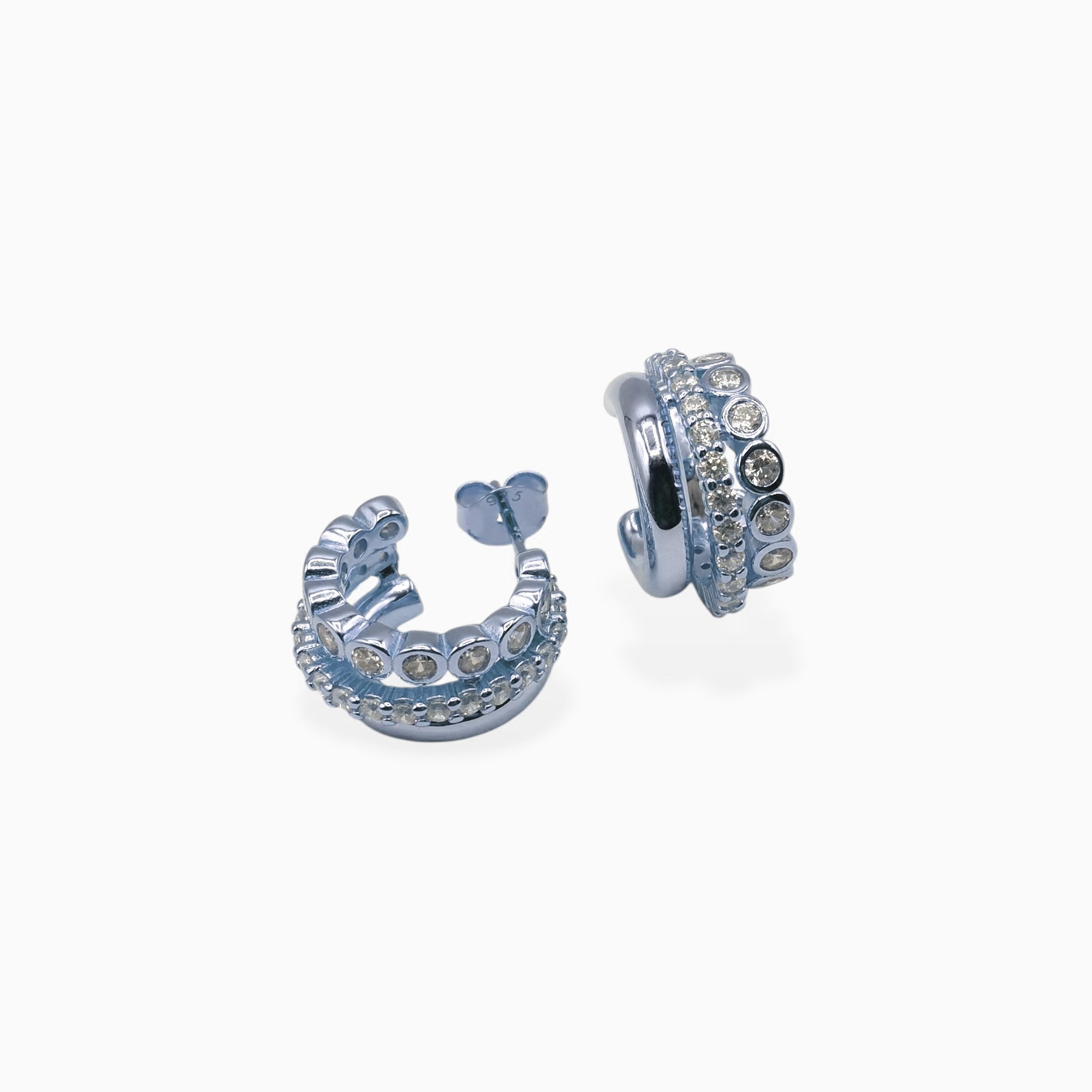 Hoop circle (argento bianco)