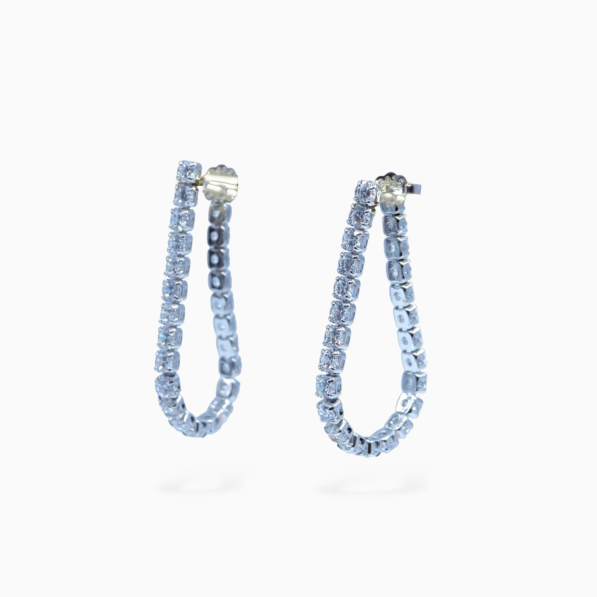 Starlight earrings (argento bianco)