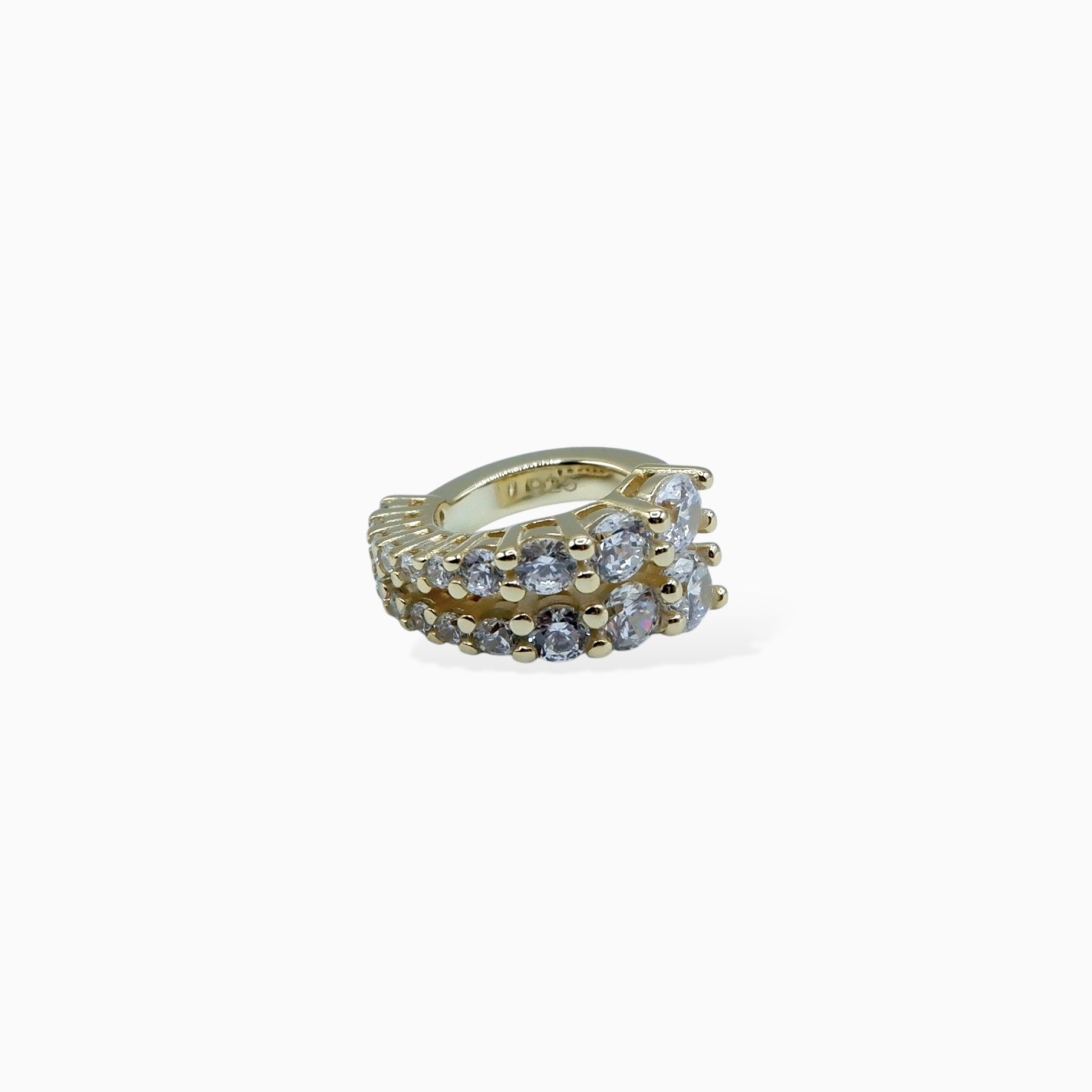 Earcuff sparkling (argento giallo)
