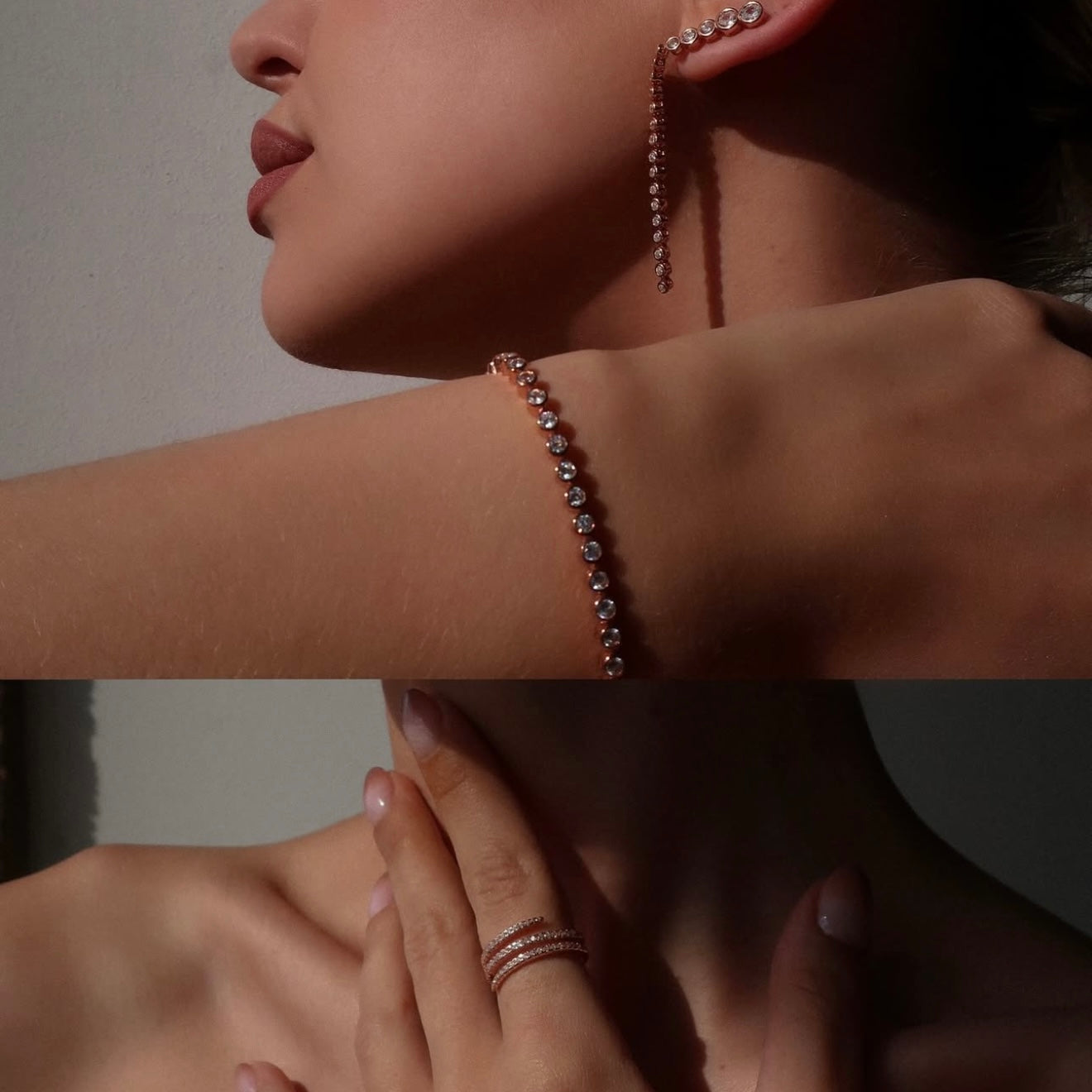 Bracciale Luce (argento rosè)