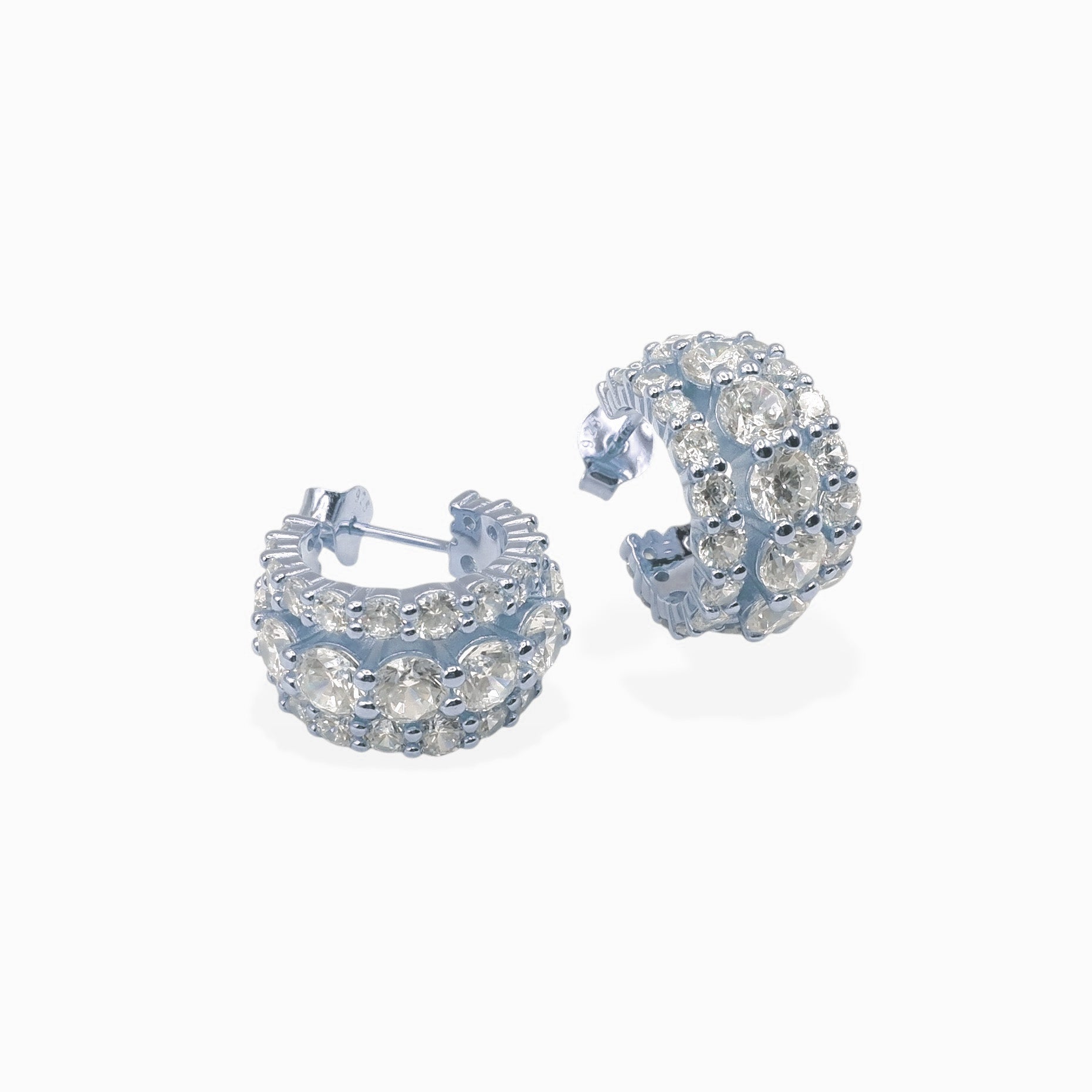 Hoop sparkling (argento bianco)