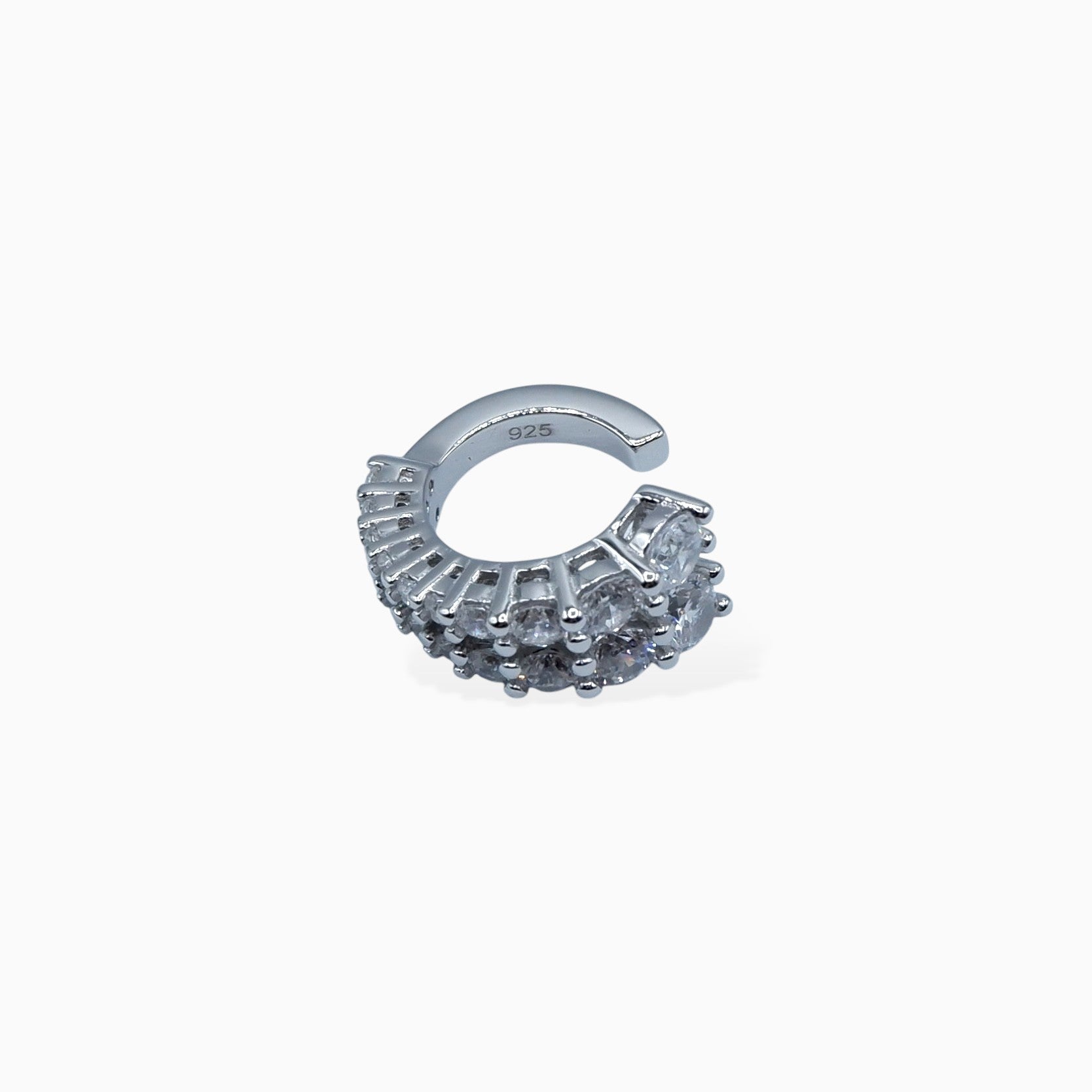 Earcuff sparkling (argento bianco)