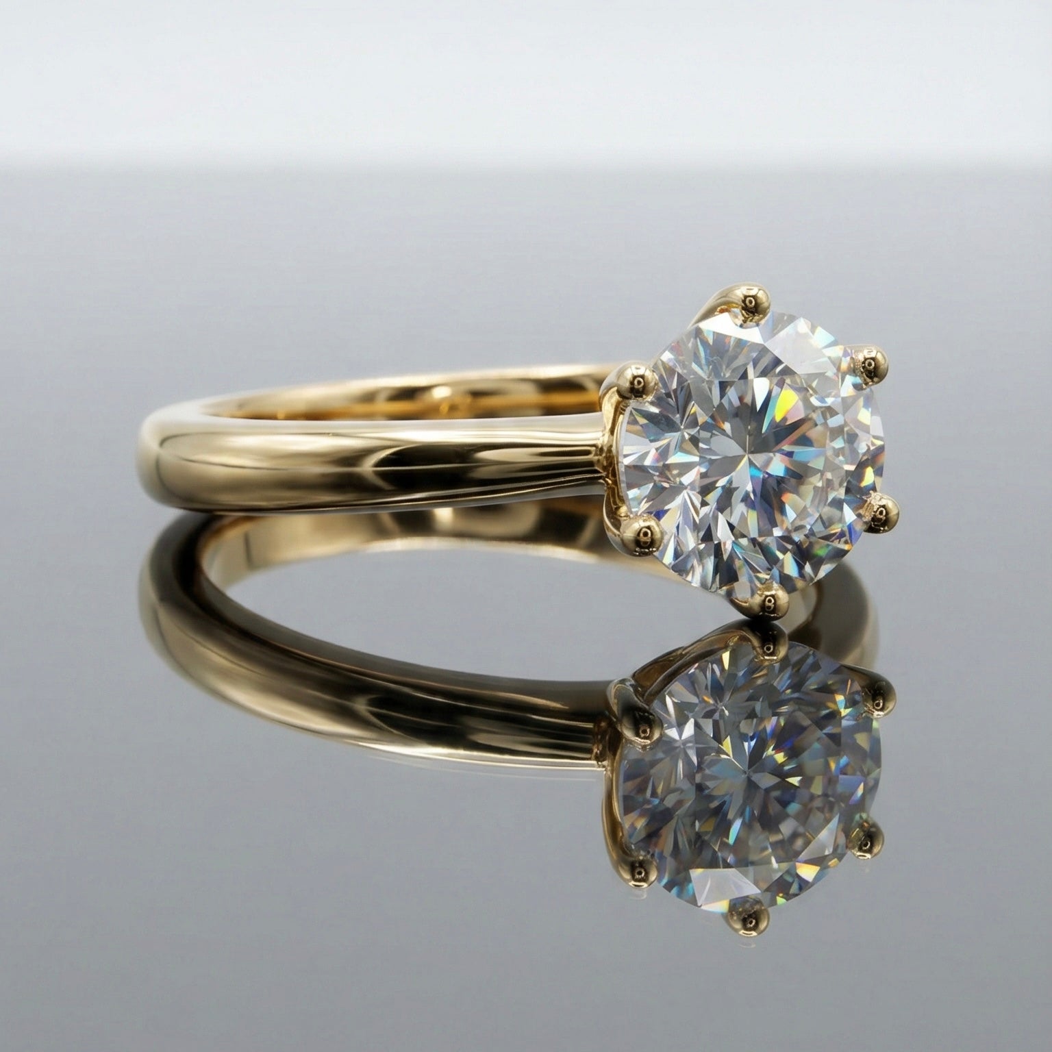 Anello solitario 2 ct