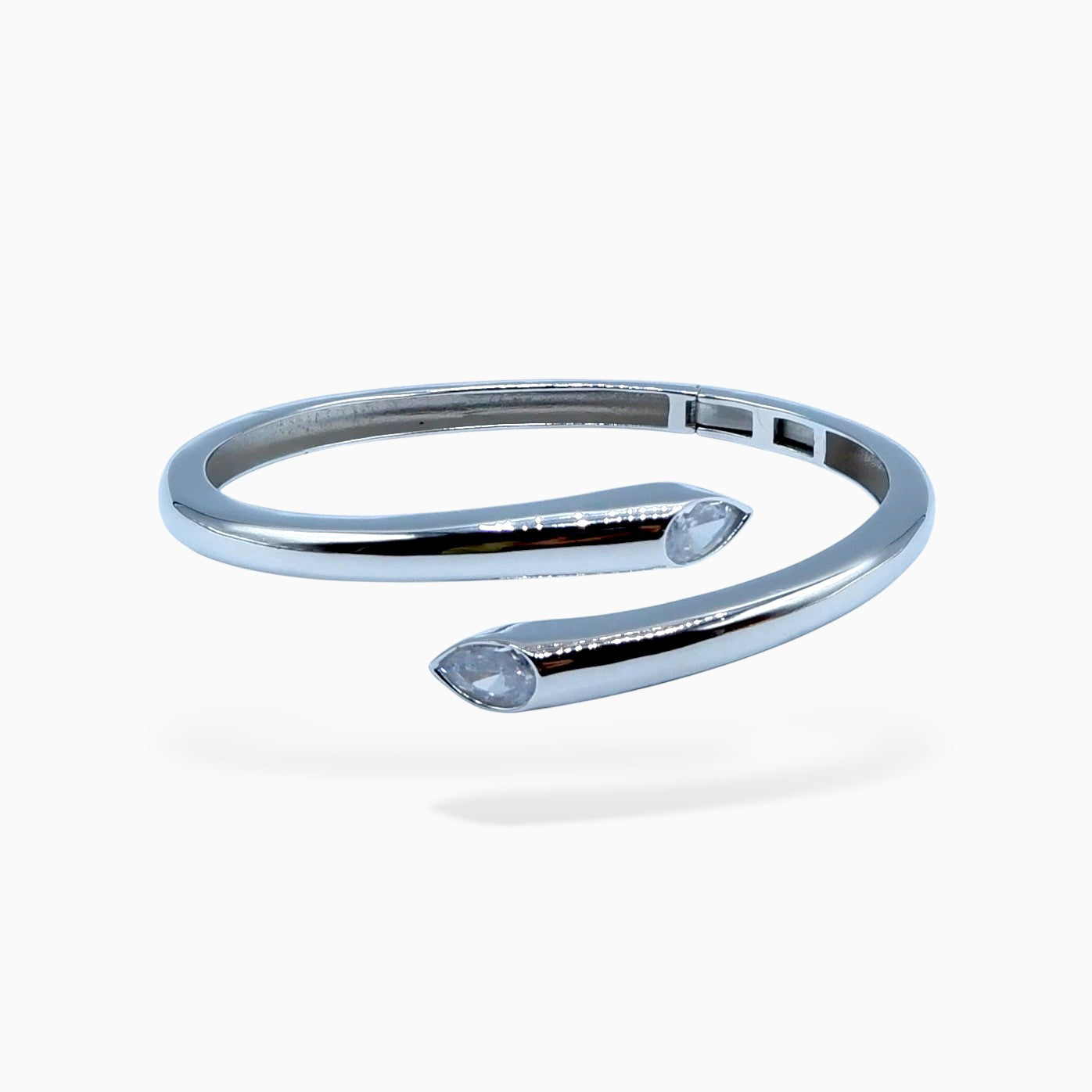 Bracciale rigido bold (argento bianco)