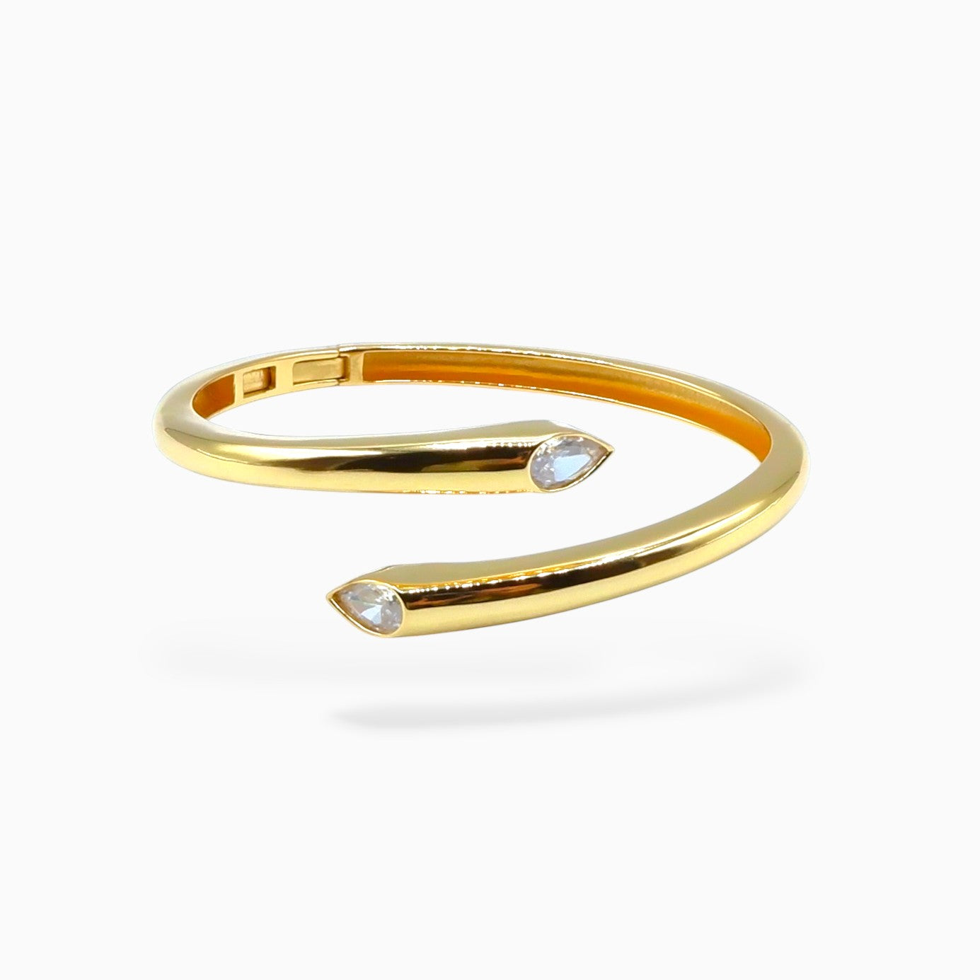 Bracciale rigido bold (argento giallo)