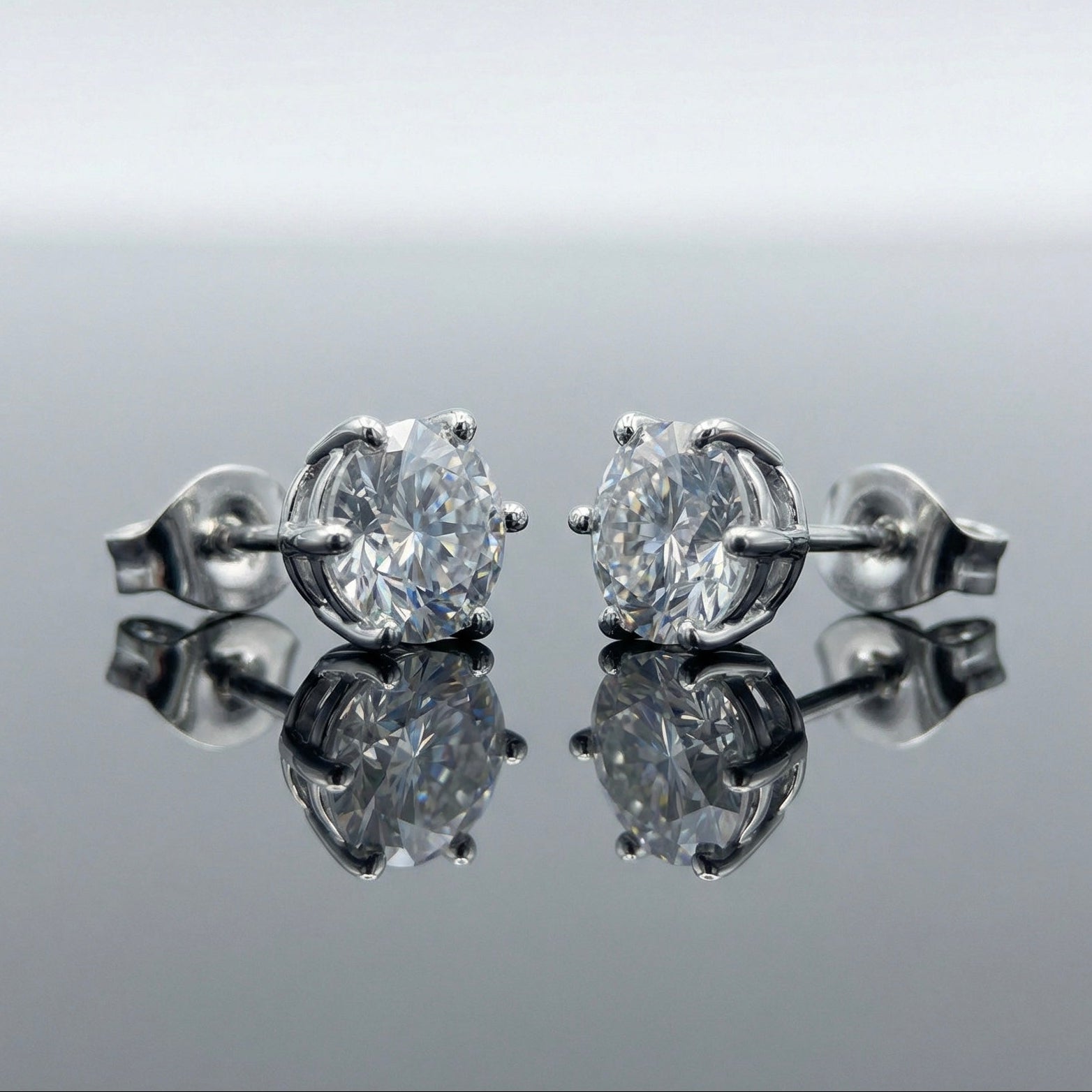 Orecchini punto luce 1 ct